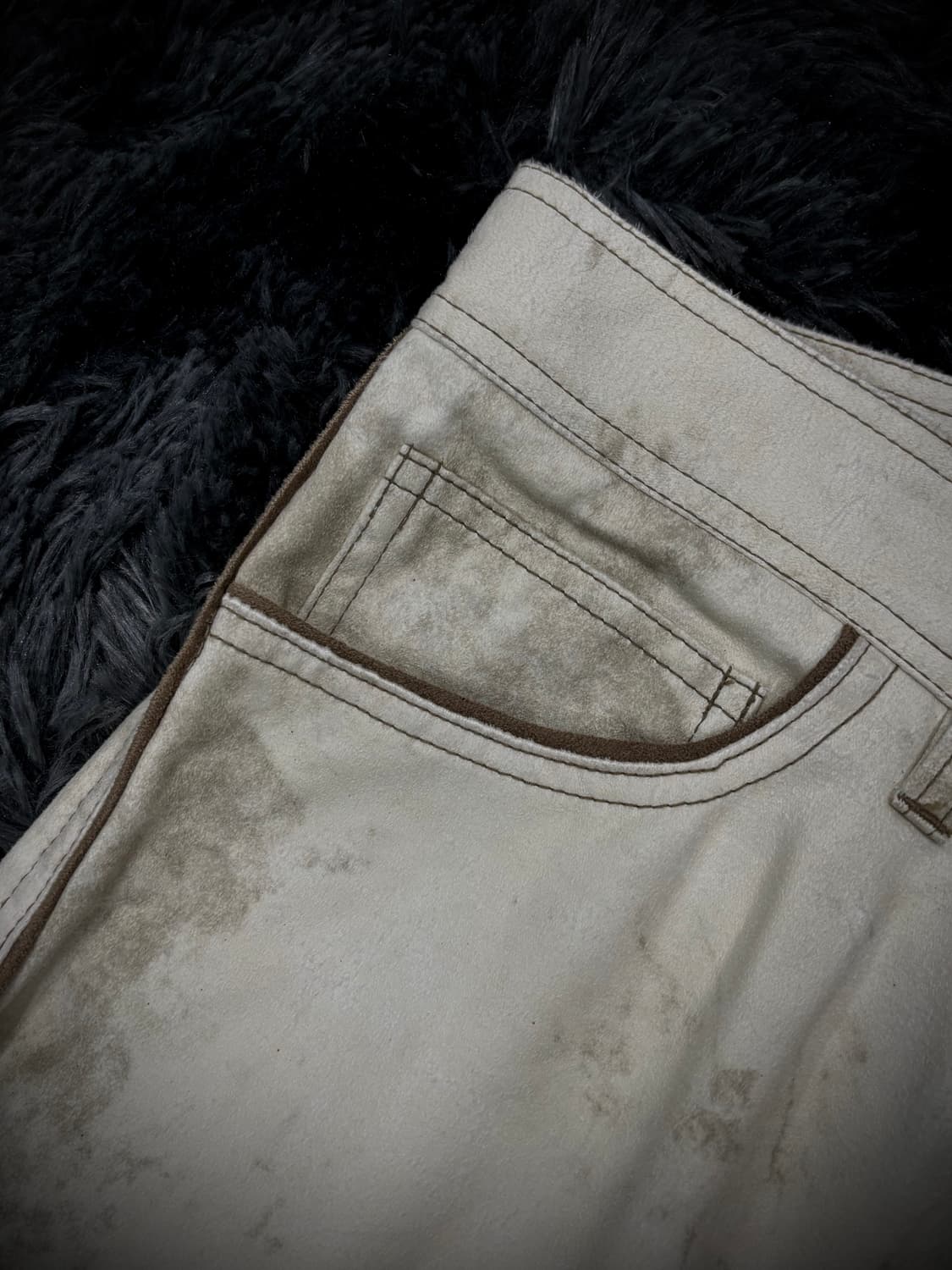 아이보리 워싱 부츠컷 팬츠 상품이미지5