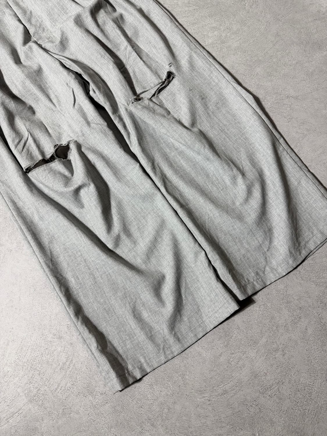 Ancellm wool Damage Wide Slacks 상품이미지5