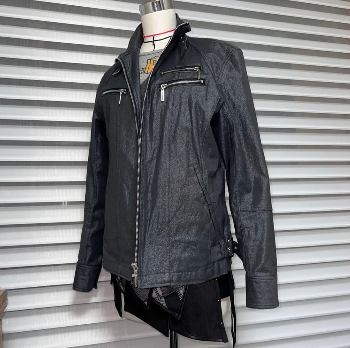 Male&Co waxed rider jacket 빈티지 라이더 자켓 상품이미지1