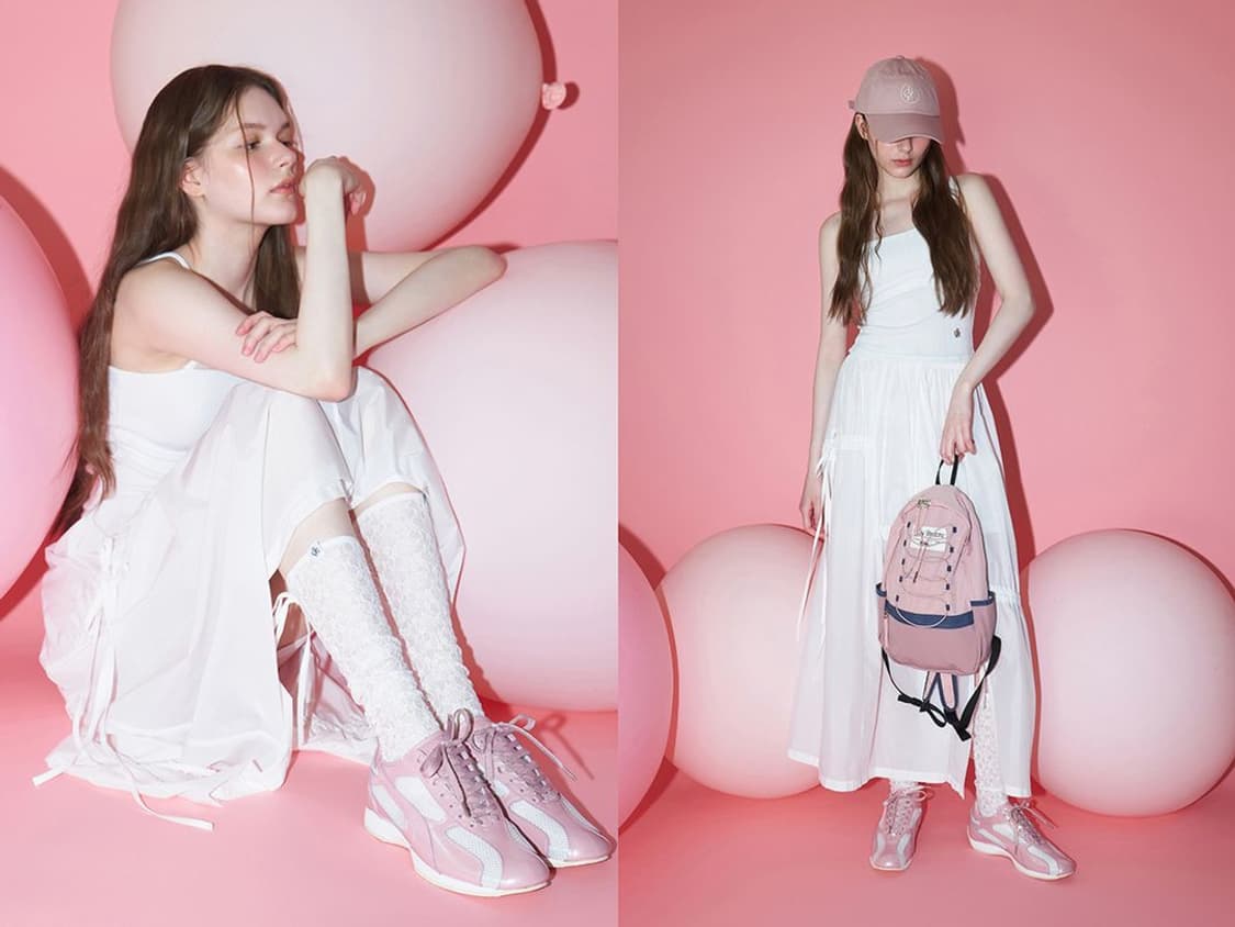 새제품>야세 시티브리즈 콜라보 핑크 스니커즈 상품이미지4