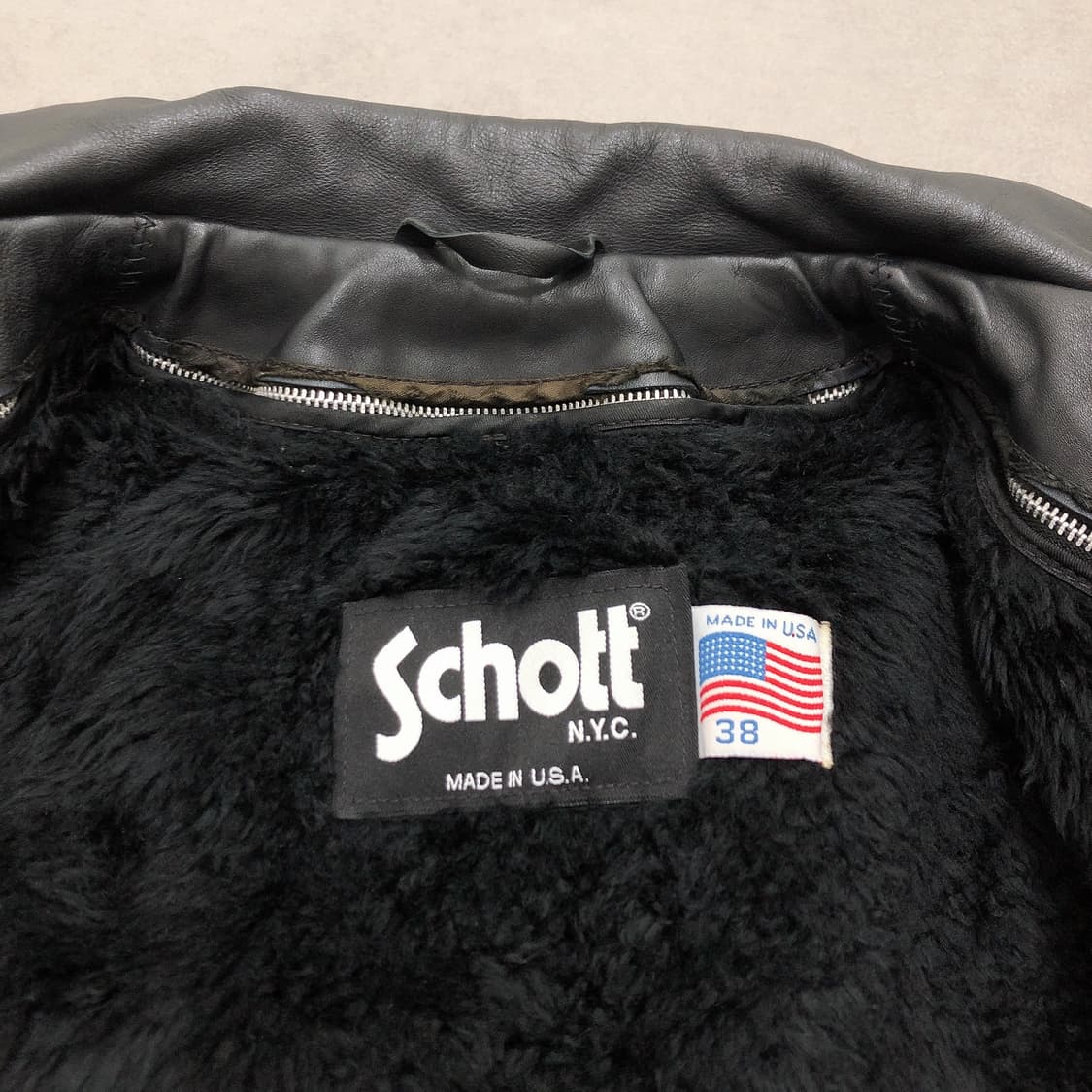 쇼트 schott 미국 usa 바이크레이싱 디트로이트 레더가죽 자켓 38 상품이미지5