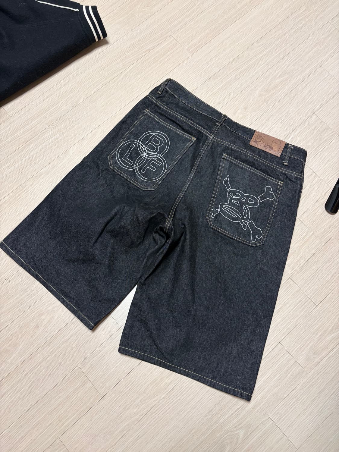 보이롱페이스 데님반바지 상품이미지1