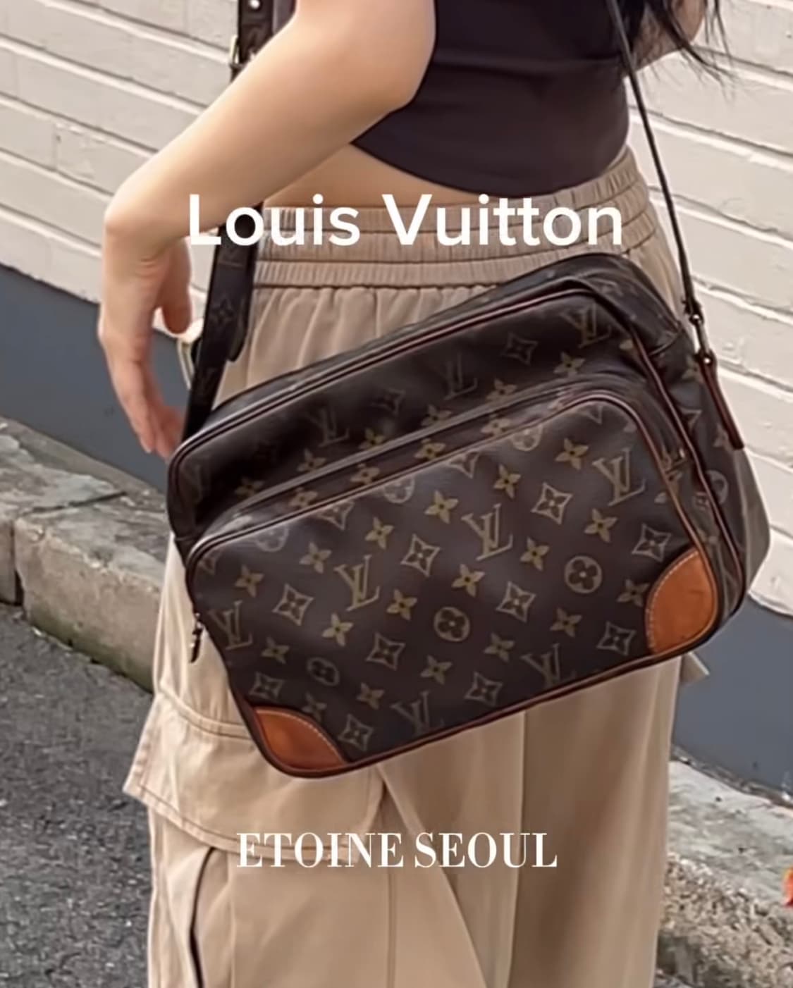 정품 빈티지 루이비통 닐로 메신저 크로스백 상품이미지1