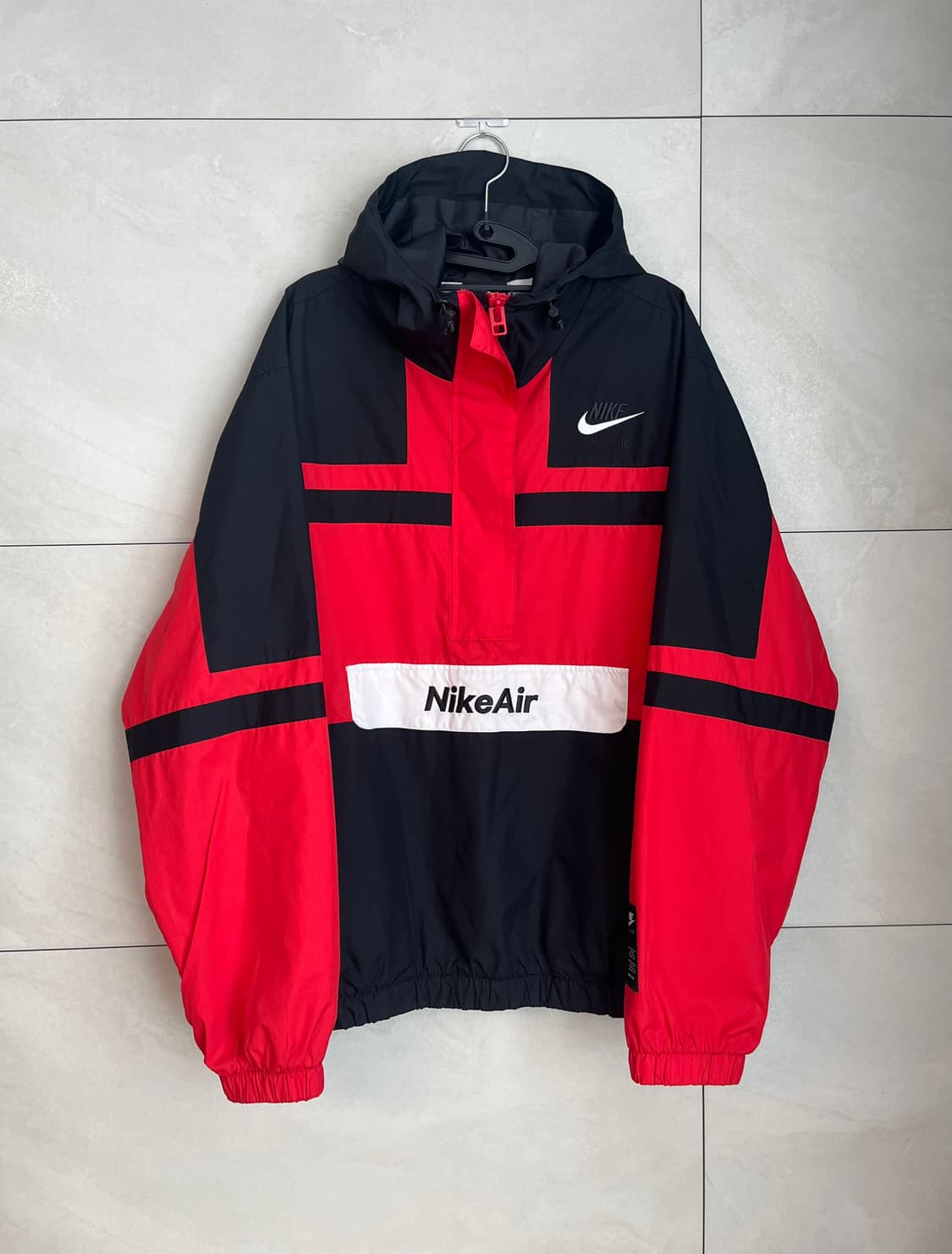 나이키 에어 아노락 바람막이 블랙/레드 (XL)  상품이미지1