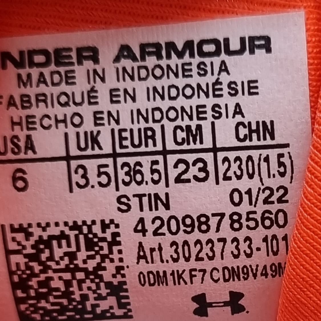 언더아머 차지드 스파이크리스 골프화 230 상품이미지6