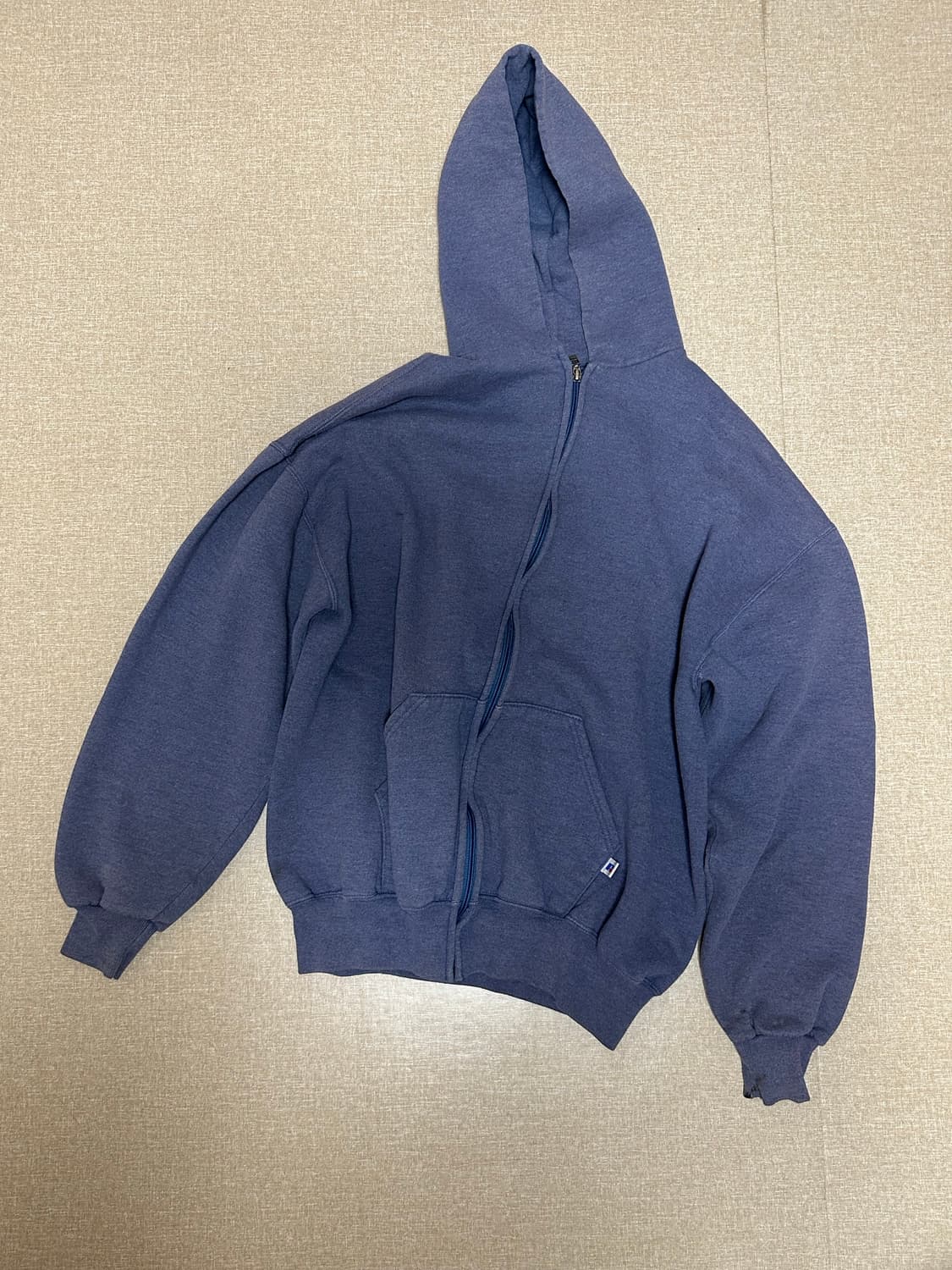 [XL] 90s USA 페이드 퍼플 러셀 후드집업 상품이미지2