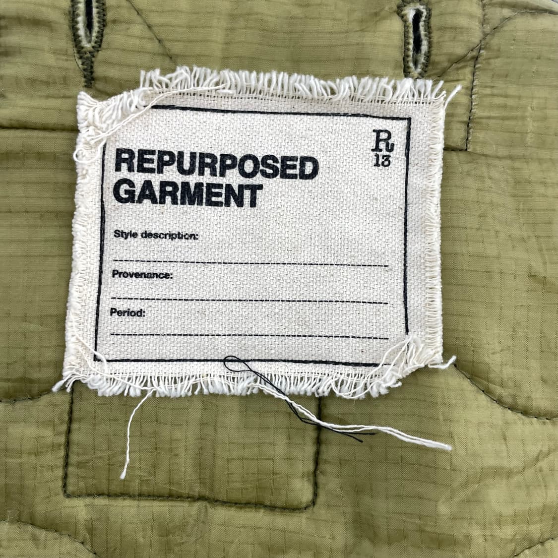 R13 알써틴 23FW M65 퀼팅 라이너 봄버 자켓 상품이미지7