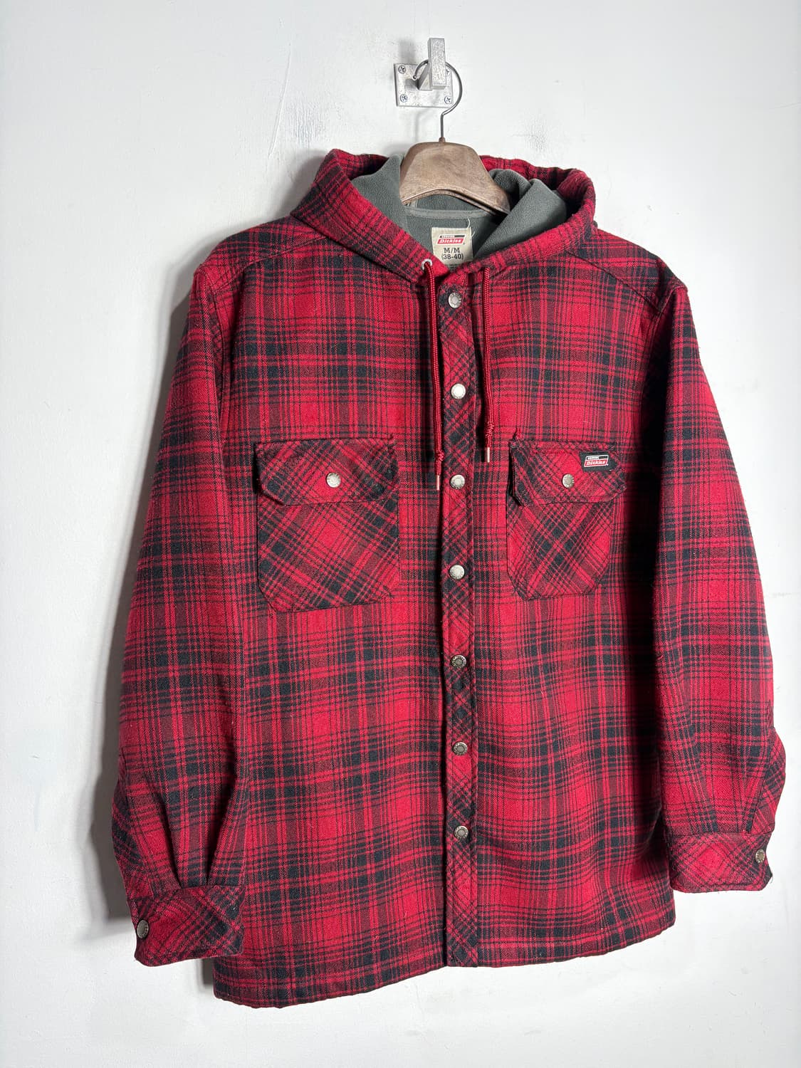 Dickies 디키즈 레드 체크 후드 자켓 상품이미지2