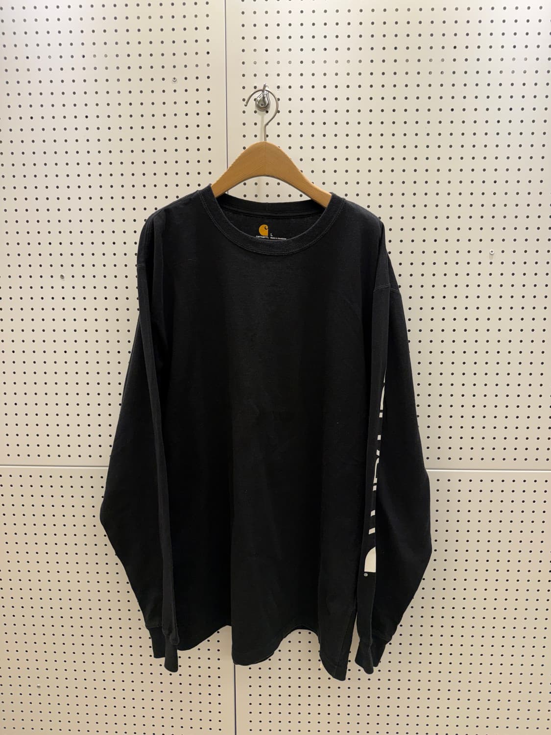 칼하트 시그니처 롱슬리브 블랙 U1567 상품이미지2