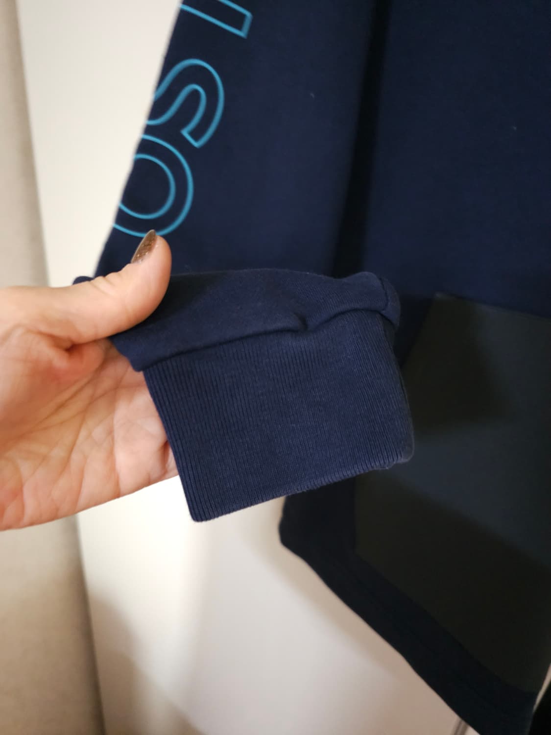 라코스테 네이비 하프집업 후드티 상품이미지4