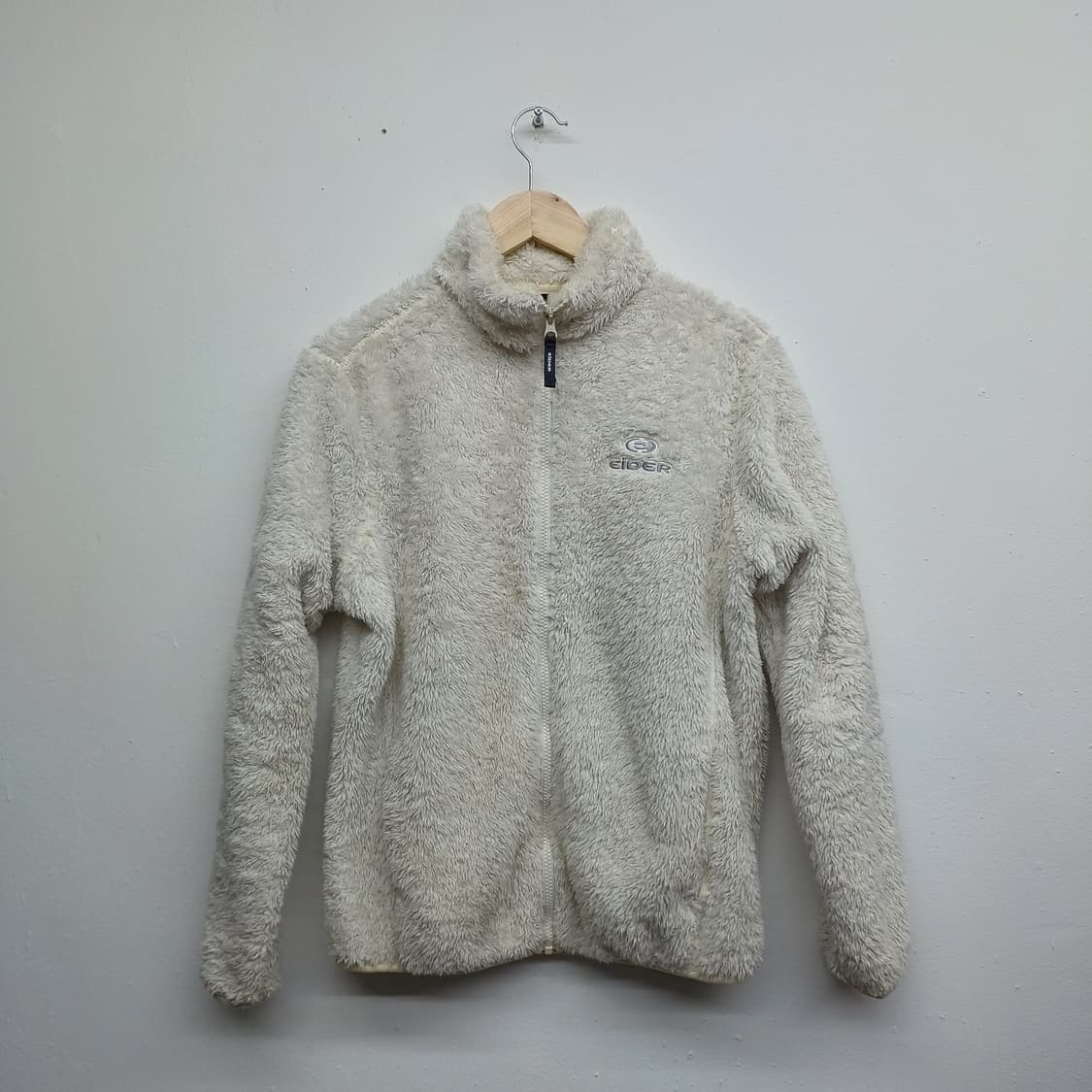 아이더 아이보리 뽀글이 후리스 집업 S 상품이미지1