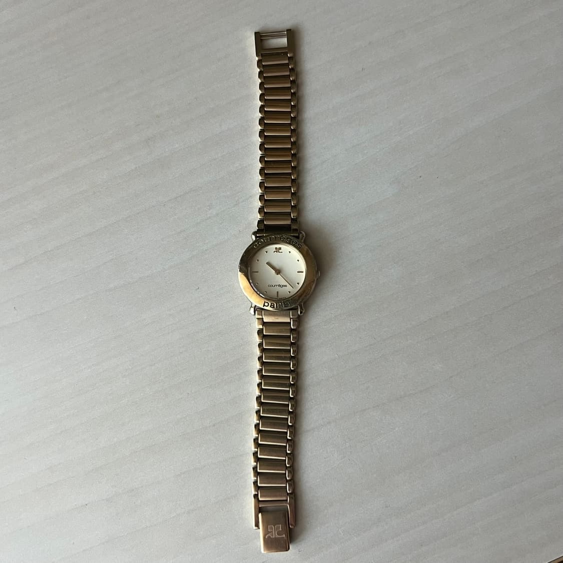 courreges 금장 메탈 손목시계 (정상작동) 상품이미지2