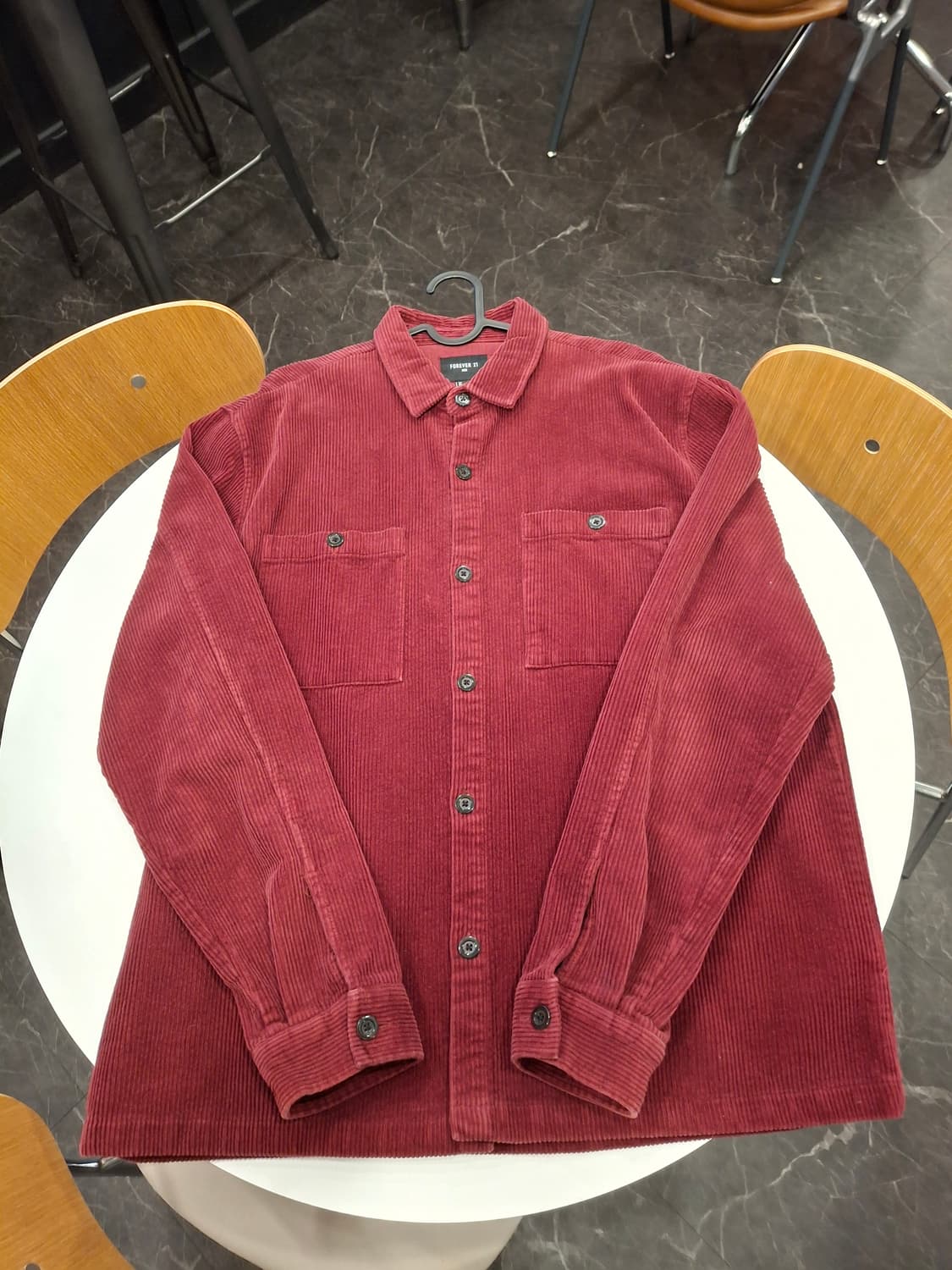 (마지막특가) Forever21 코듀로이 셔츠 xl 상품이미지1