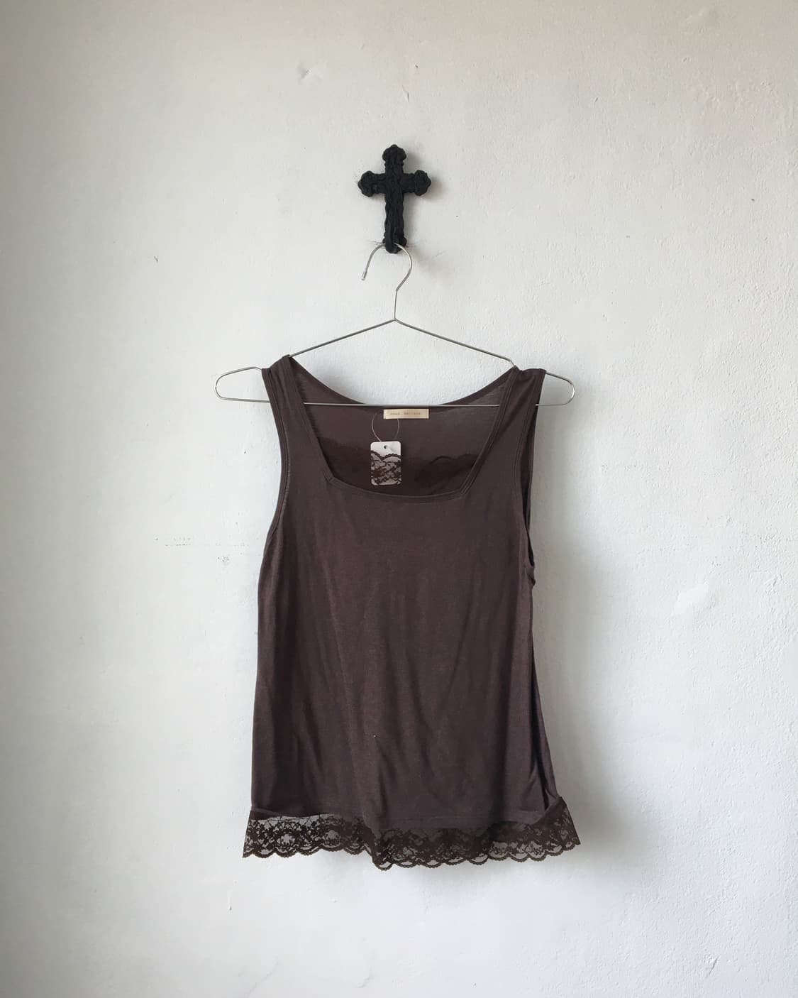 Lace trimming sleeveless 상품이미지2