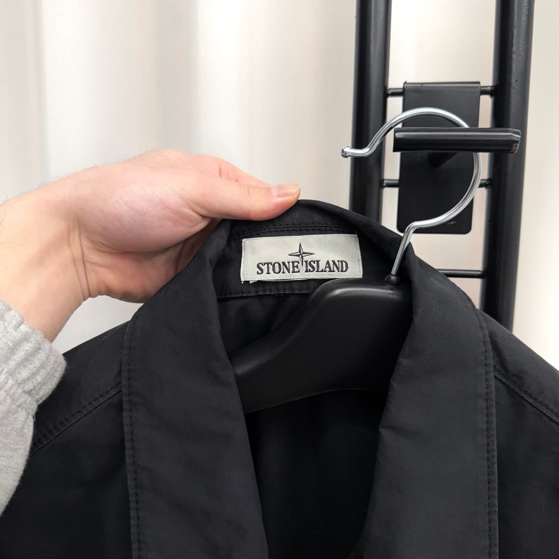 [XL] 스톤아일랜드 오버셔츠 자켓 블랙 상품이미지3
