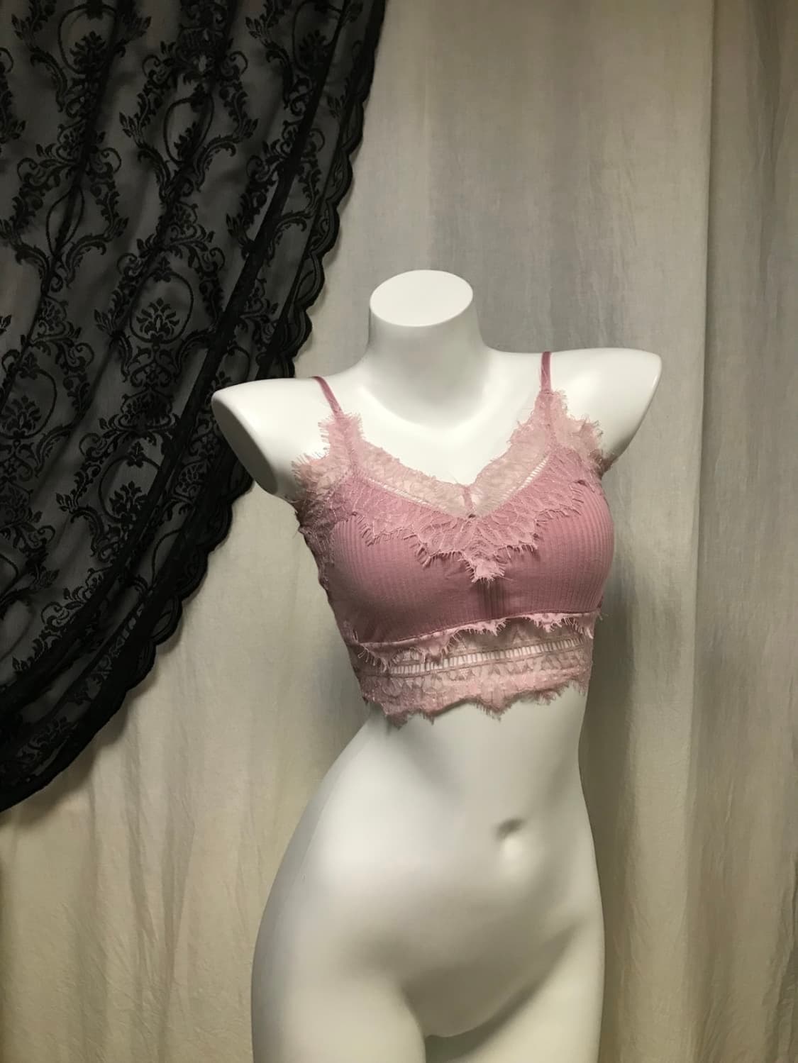 체리퀴리 레이스 브라탑 핑크 쓰리타임즈포어링애즈온갸루베이비메탈클럽 상품이미지5