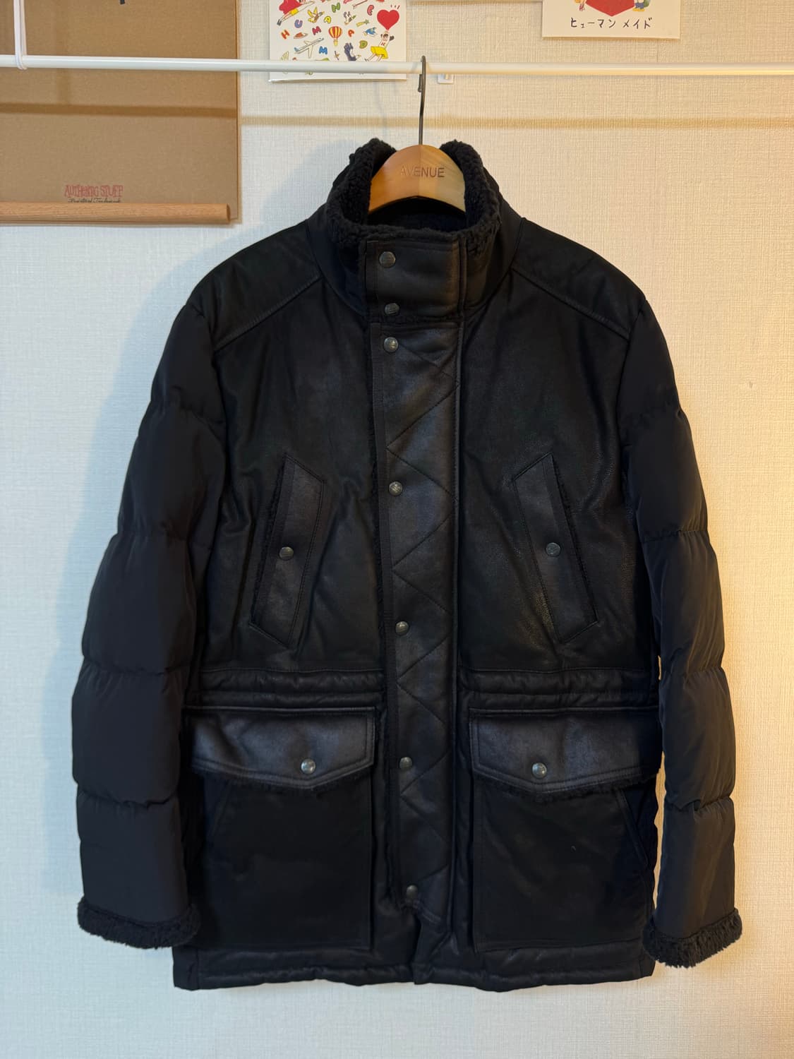 [100]레노마 옴므 고트스킨 구스다운 무스탕 파카 상품이미지1