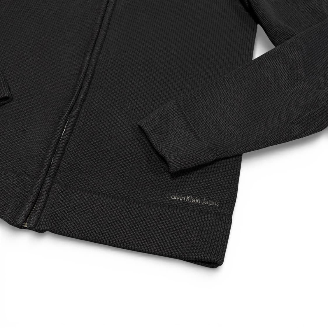 S 캘빈클라인 CK 블랙 니트집업 상품이미지3