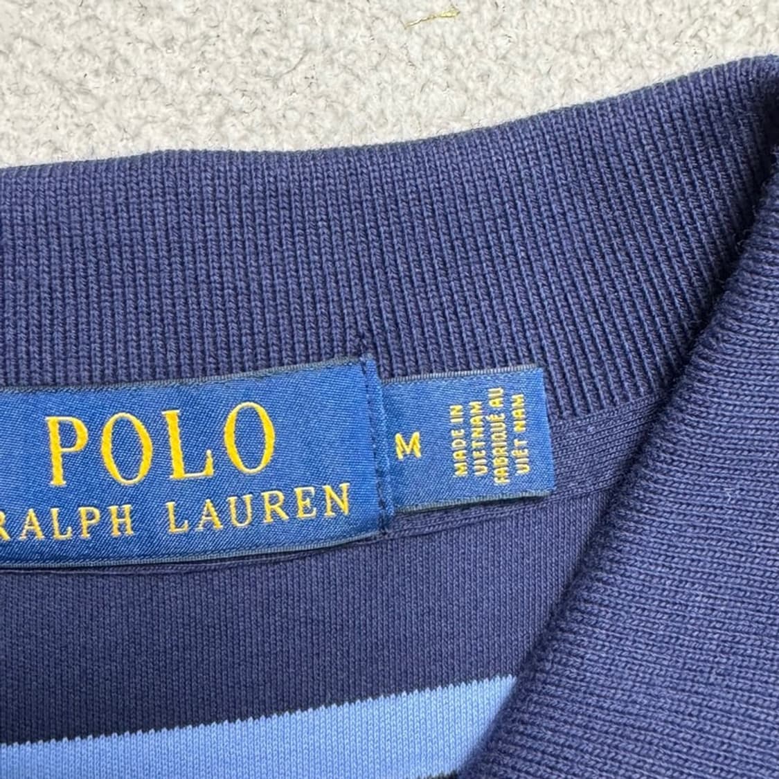 RALPH LAUREN PK 스트라이프 반팔 블루 M 상품이미지4