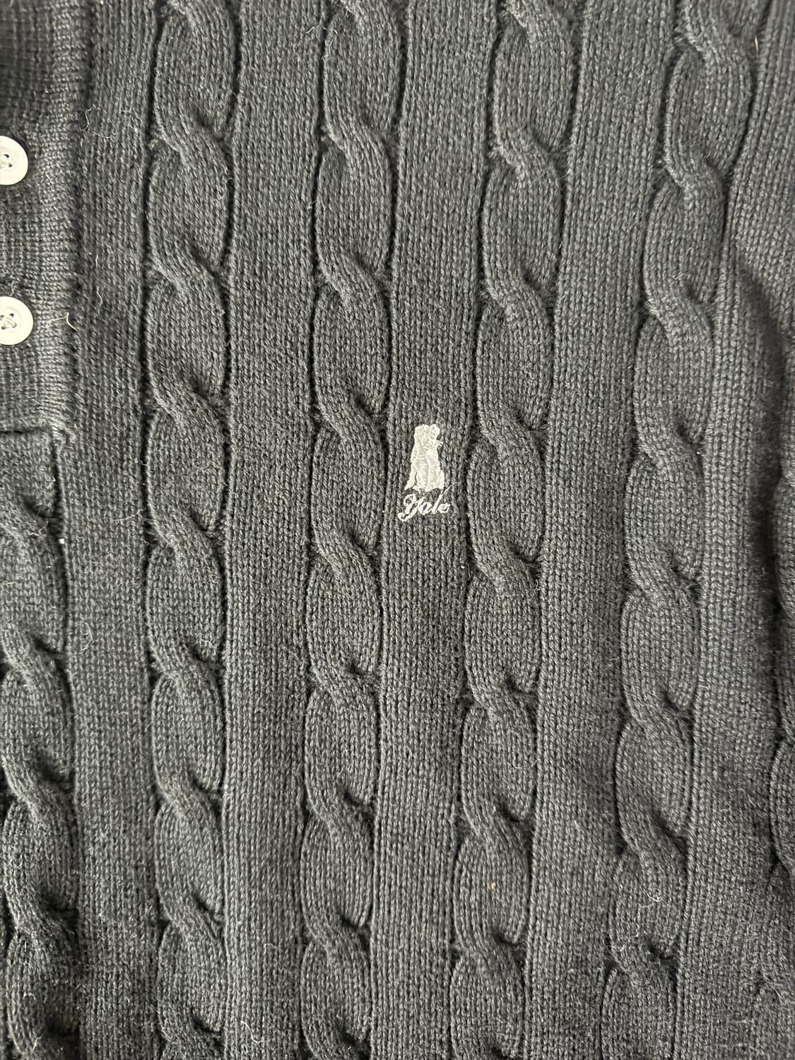 yale 카라 꽈배기 니트 XL 상품이미지2