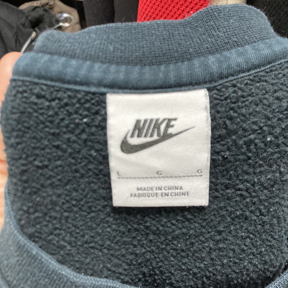 나이키 2022 남성에어포스맨투맨 블랙 L 상품이미지4