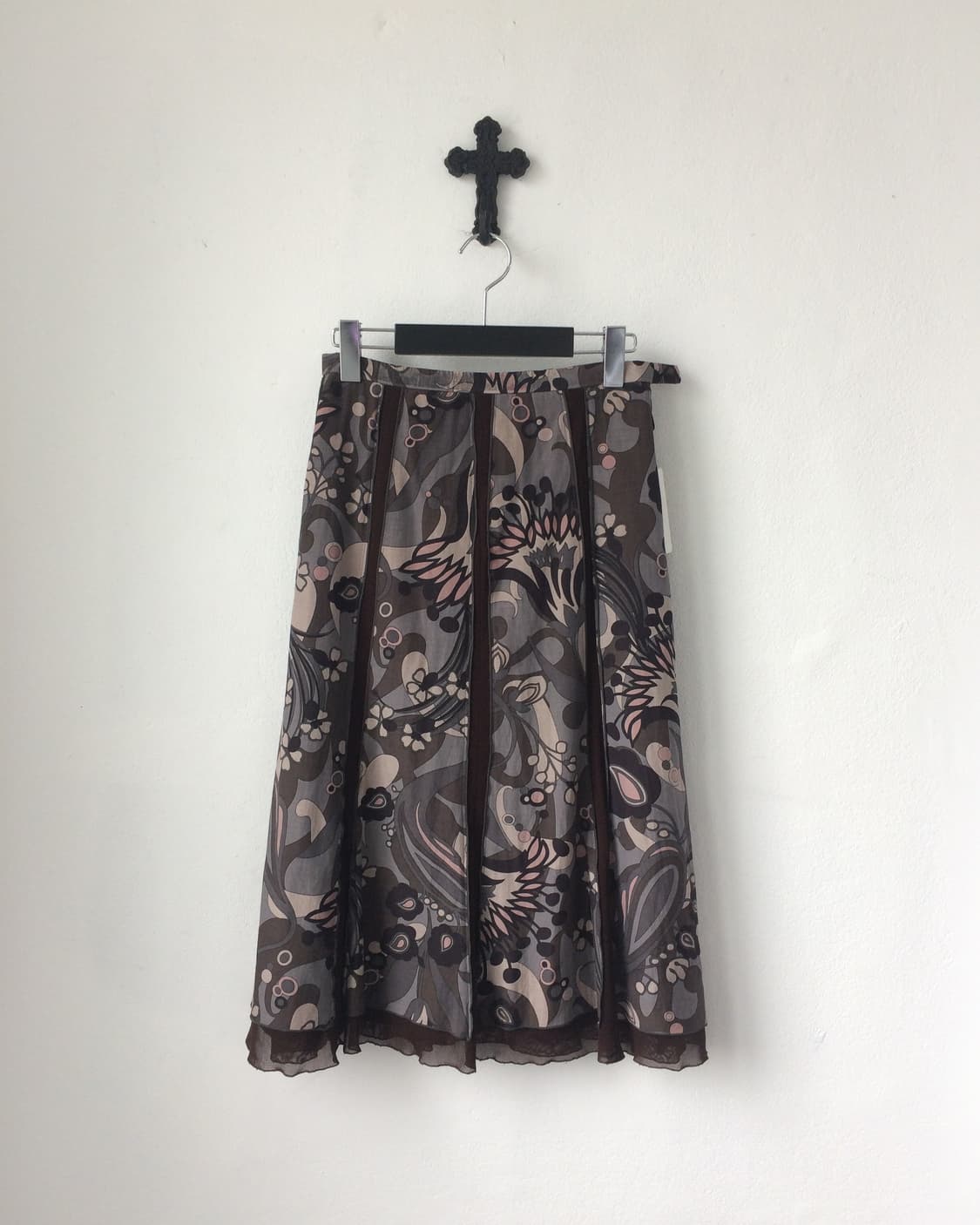 Pattern point pleats line detail skirt 상품이미지1