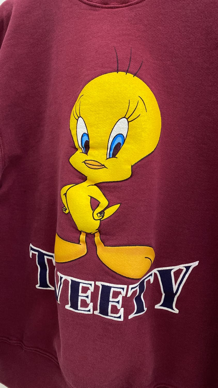 1997 워너 브로스 트위티 스웻셔츠 상품이미지3