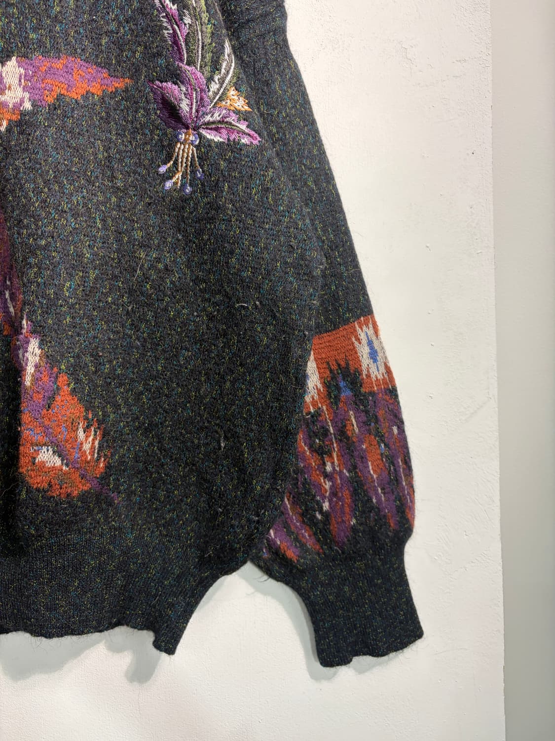 wool 90% 자수 니트 L 상품이미지5