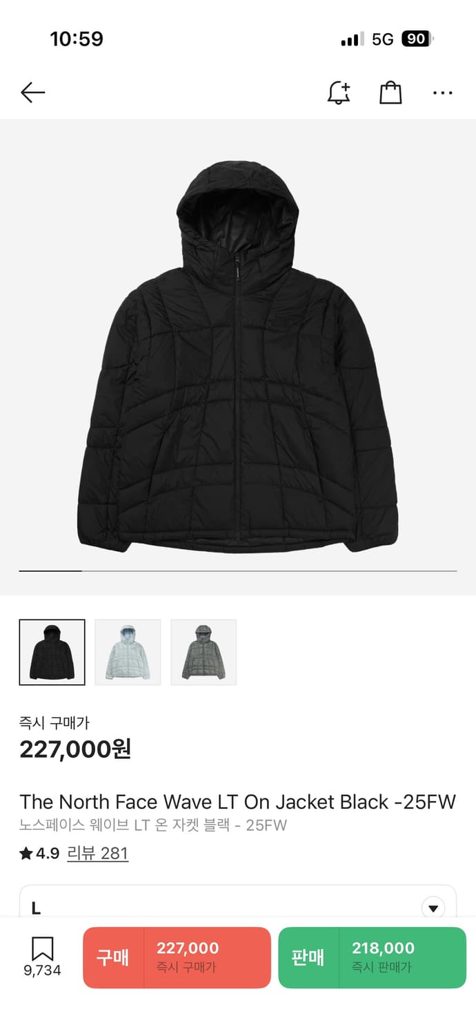 노스페이스 웨이브 LT 온 자켓 블랙 - 25FW 상품이미지1