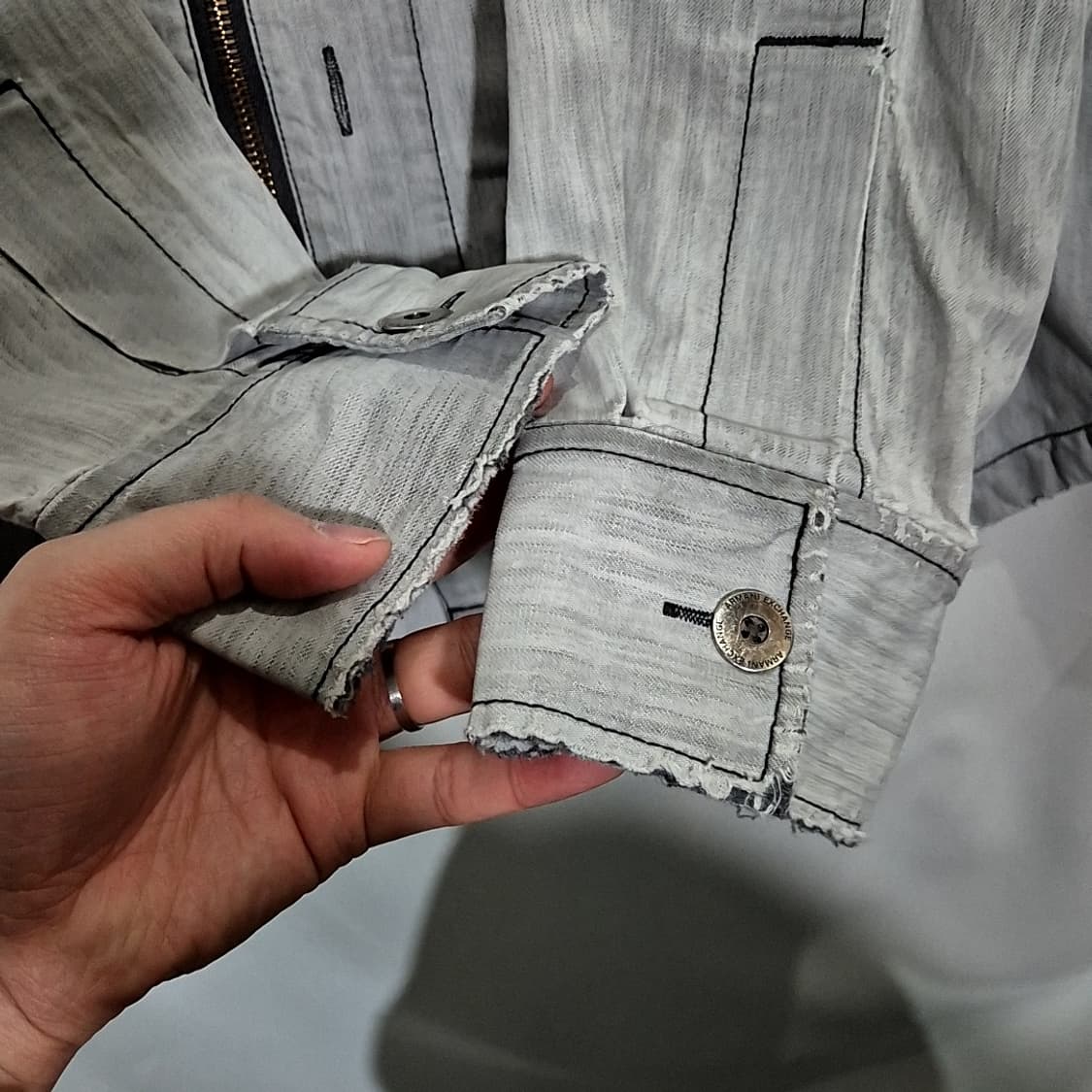 아르마니 익스체인지 90s 빈티지 셔츠 자켓 상품이미지5