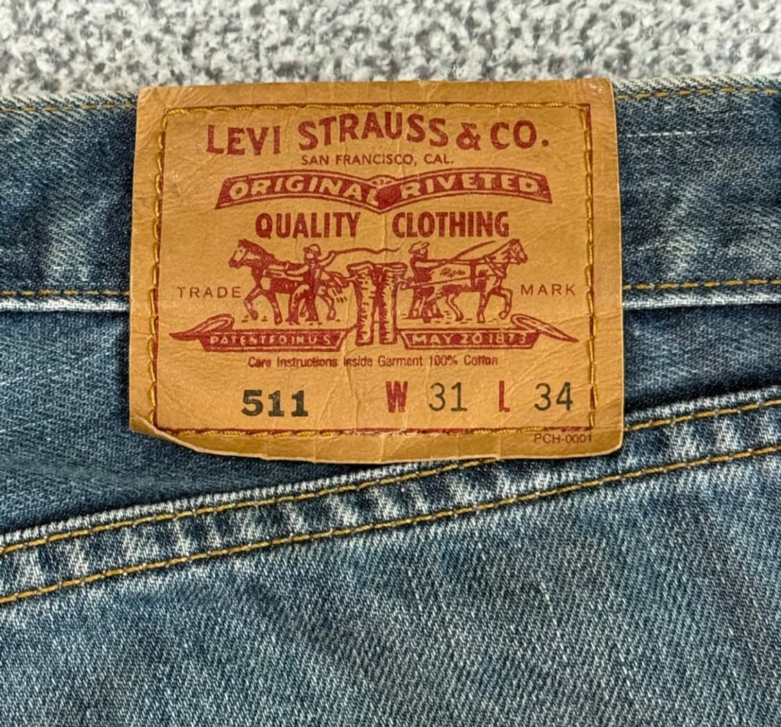 리바이스 511 w31 L34 levis Levi's 데님 청바지 빈티지 상품이미지5