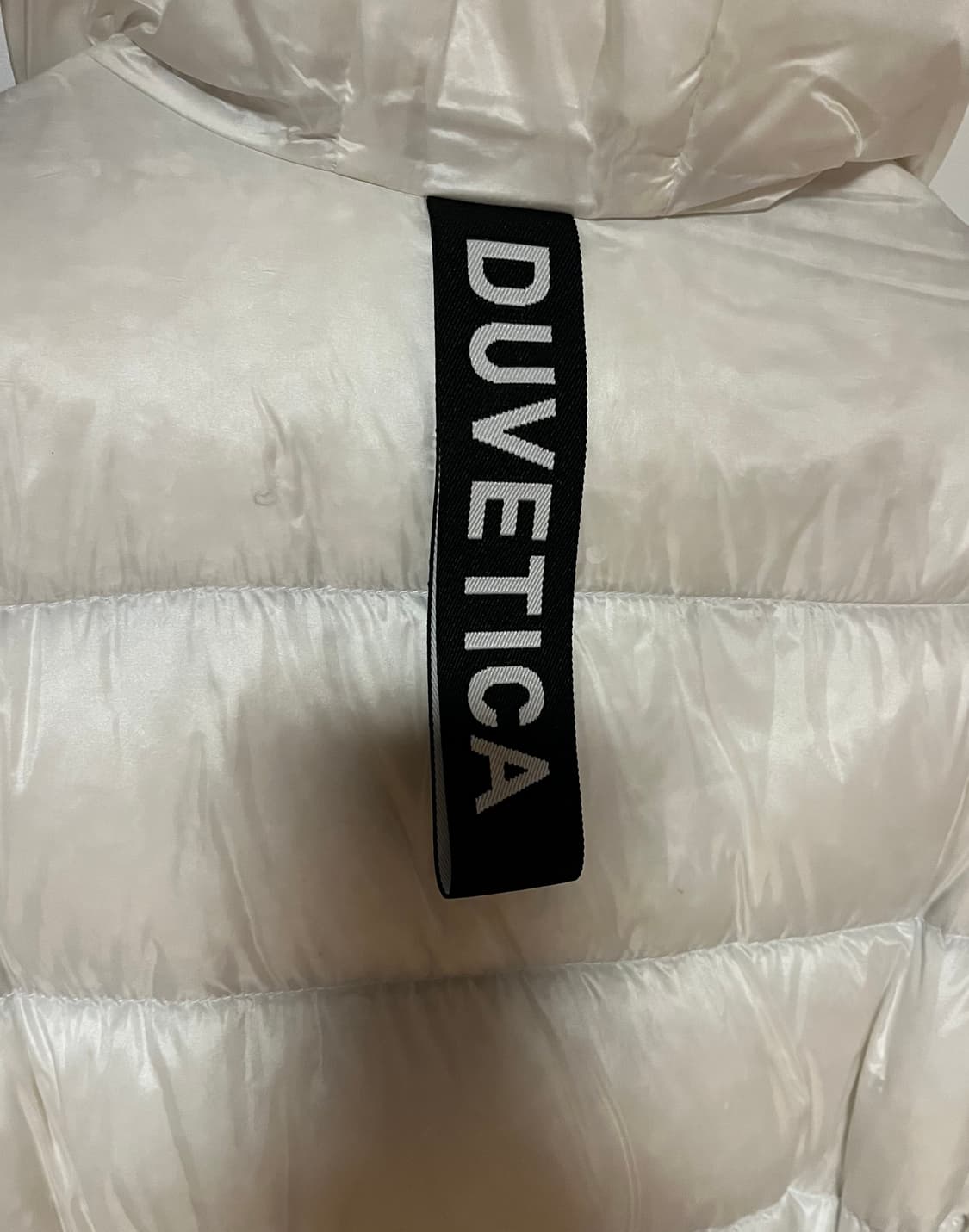 듀베티카 리버시블 화이트&그레이 롱패딩 상품이미지4