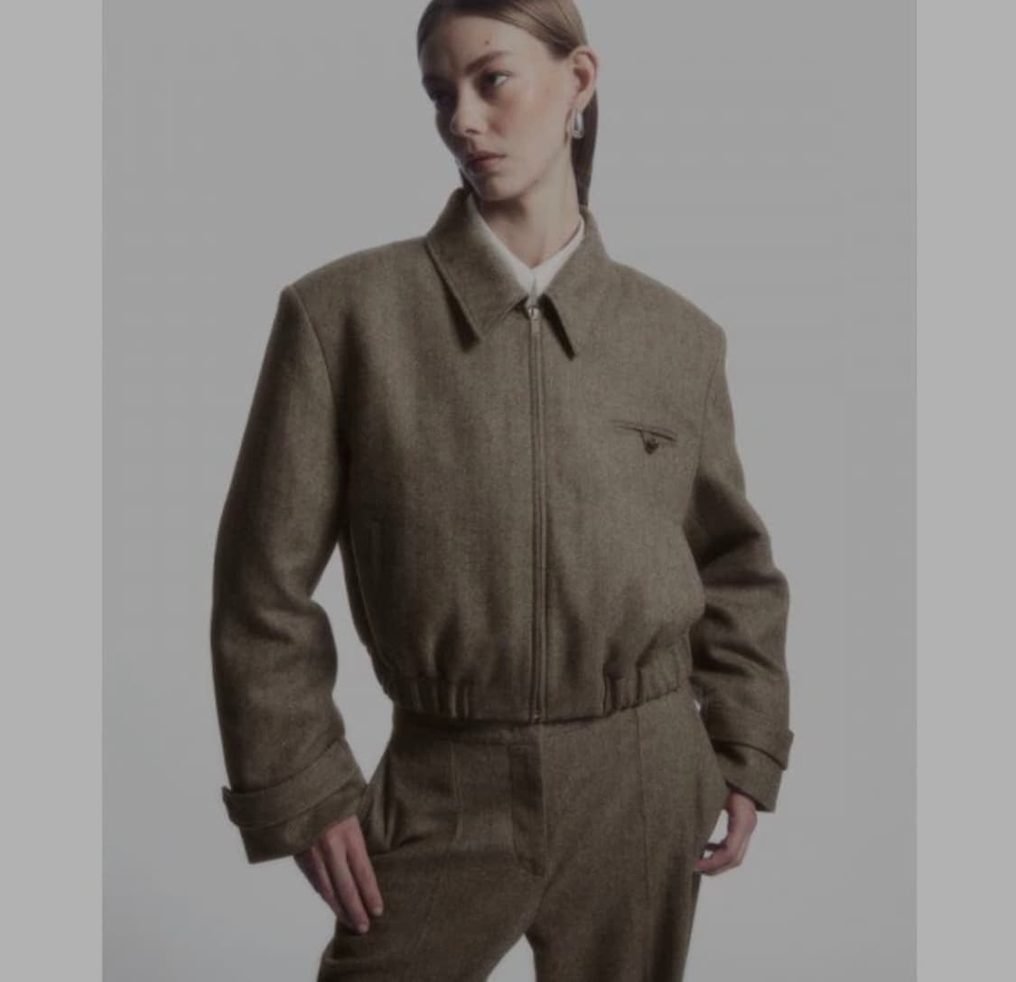 코스 파워숄더 울 헤링본 자켓 34 상품이미지1