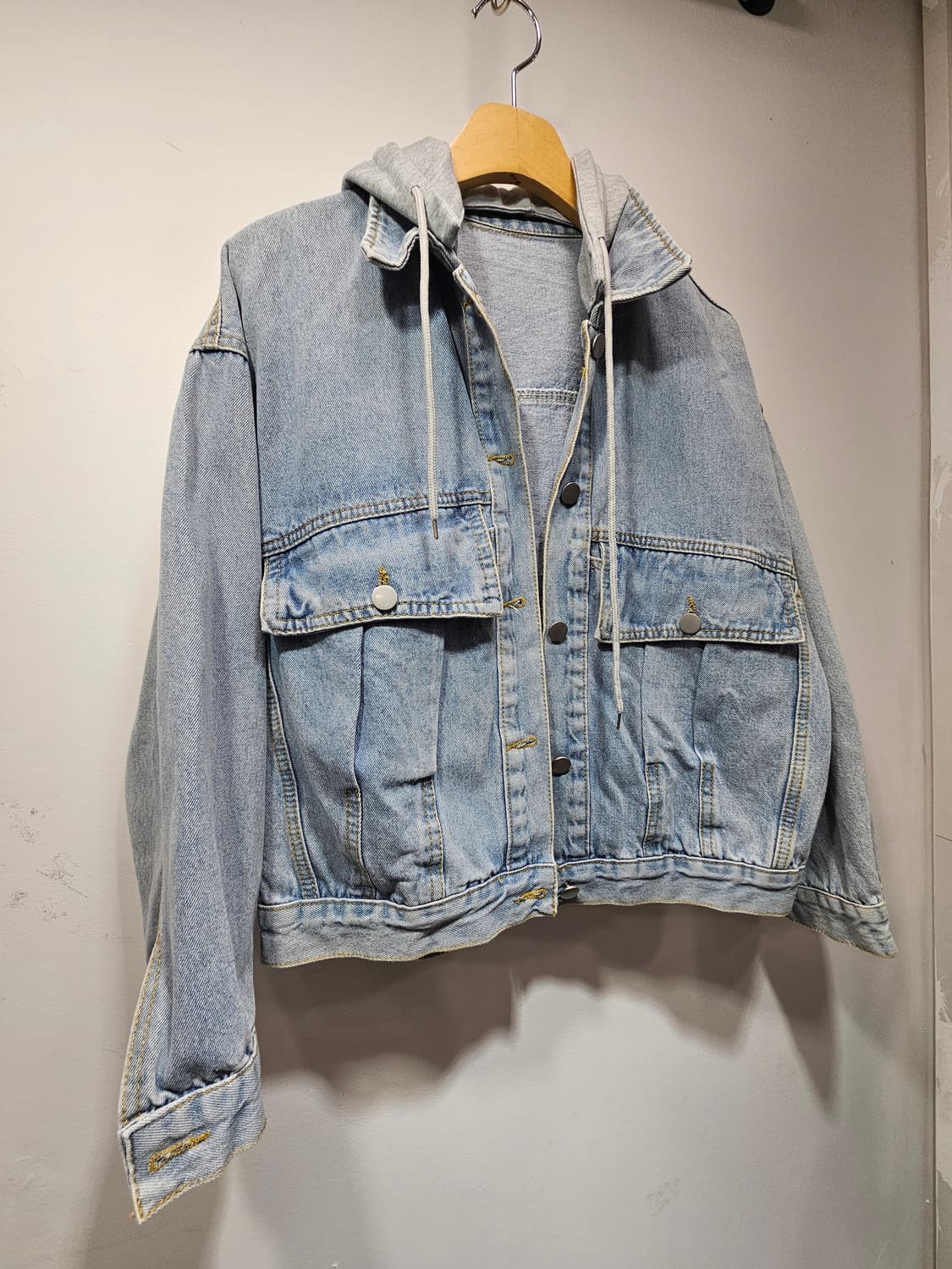 후드 탈부착 청자켓 상품이미지6