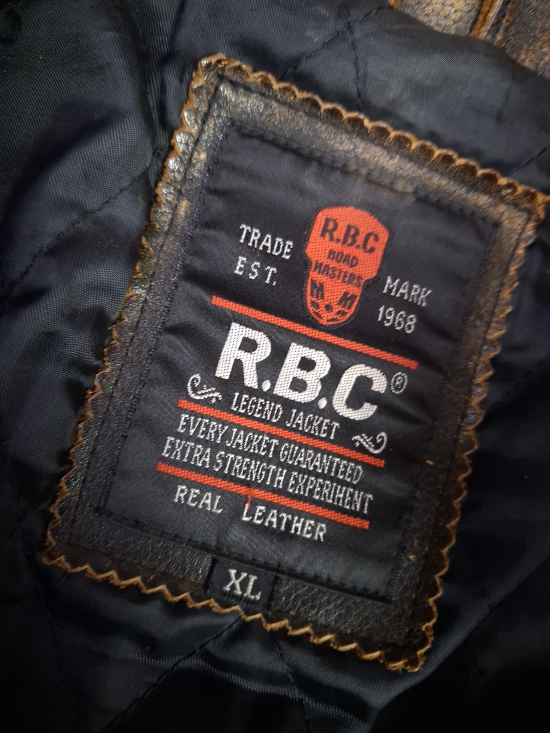 오리지날 R.B.C 리얼레더 싱글 라이더자켓 상품이미지2