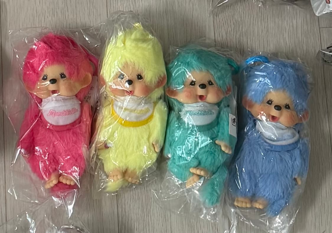 유럽 뉴컬러 몬치치 네마리 세트(키링) 상품이미지1