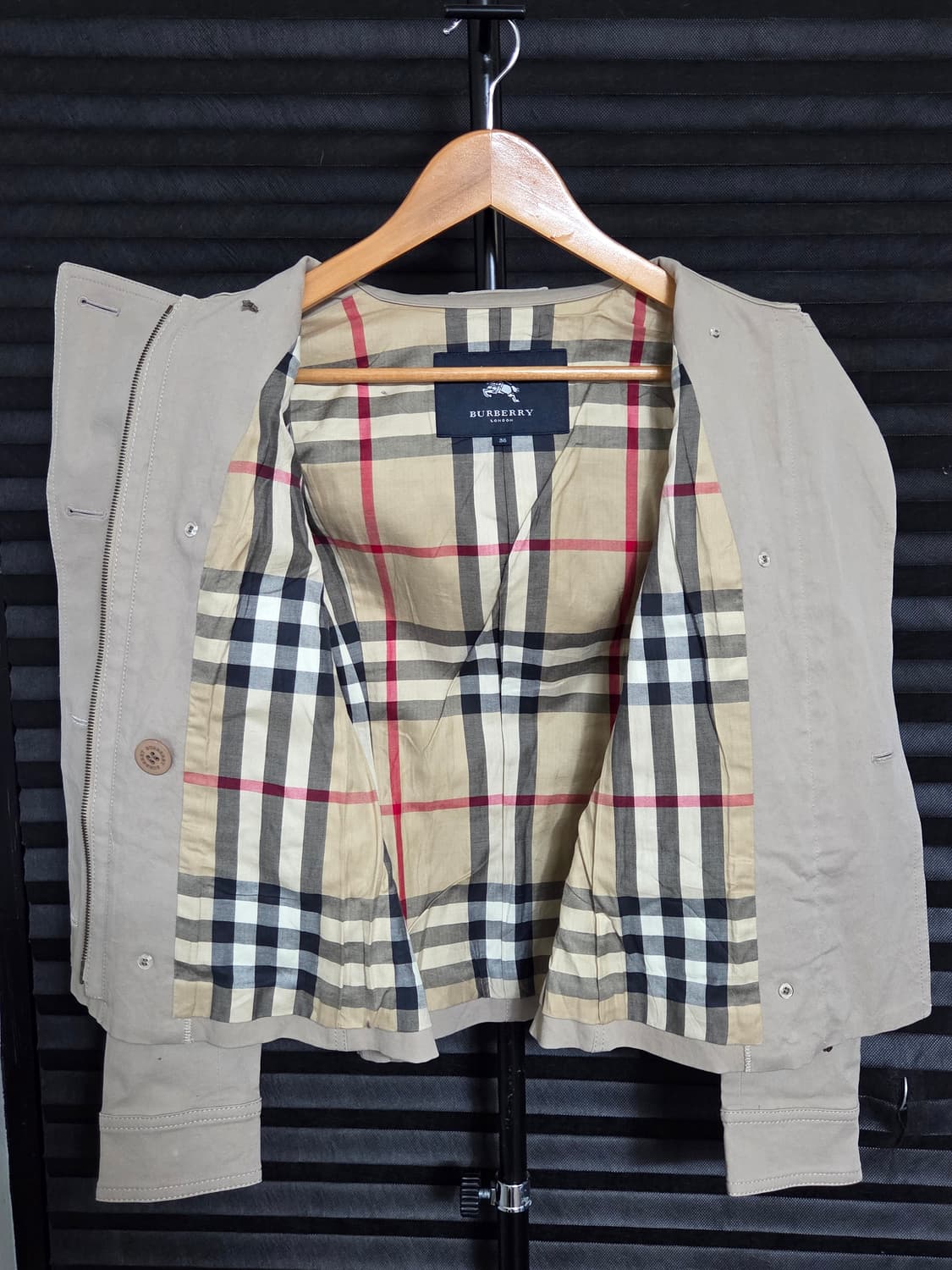 (정품) [버버리] 더블 브레스티드 트렌치 라이더 자켓 | 00049 상품이미지5