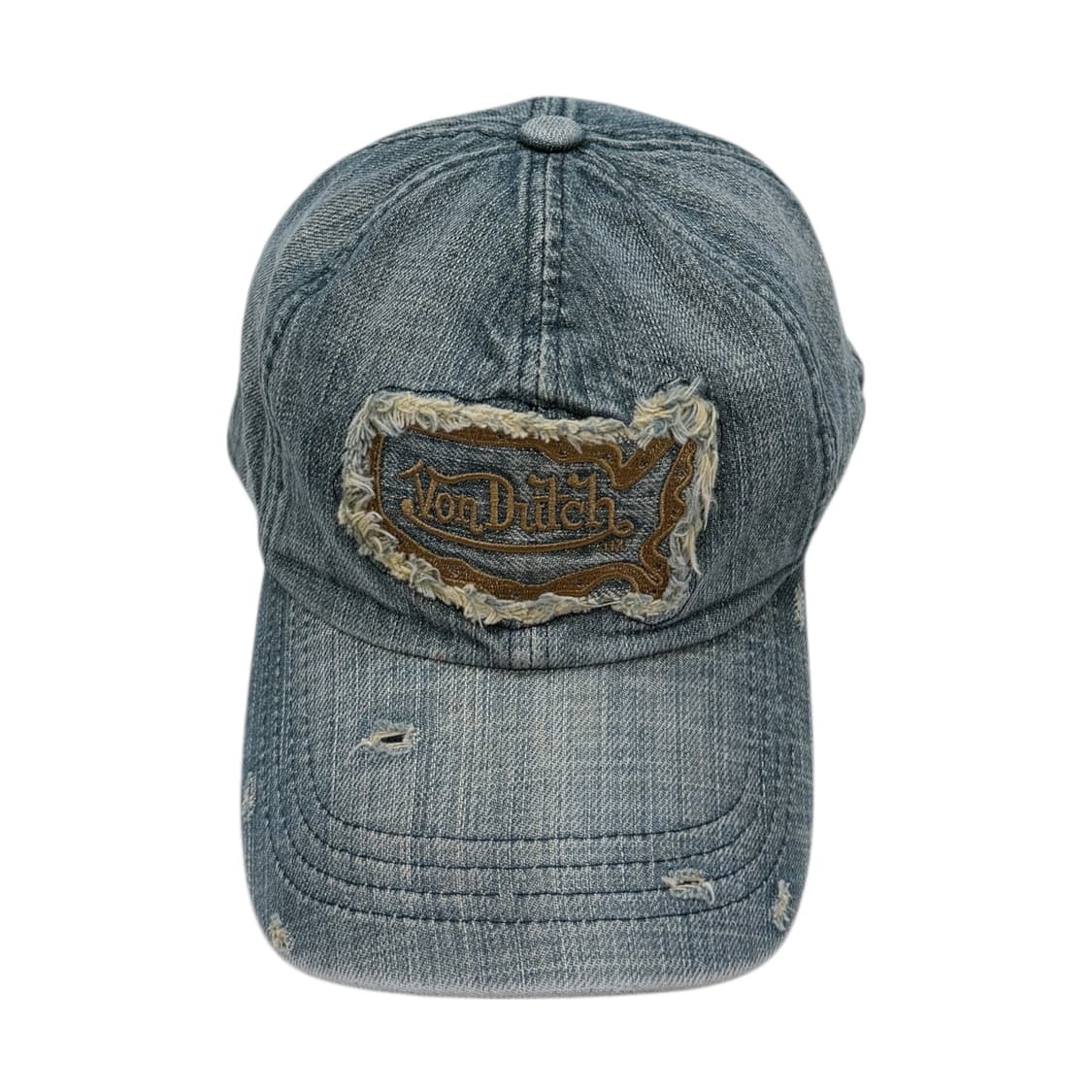 본더치 빈티지 그런지 데미지 디테일 데님 펑크 Y2K 볼캡 모자 상품이미지1