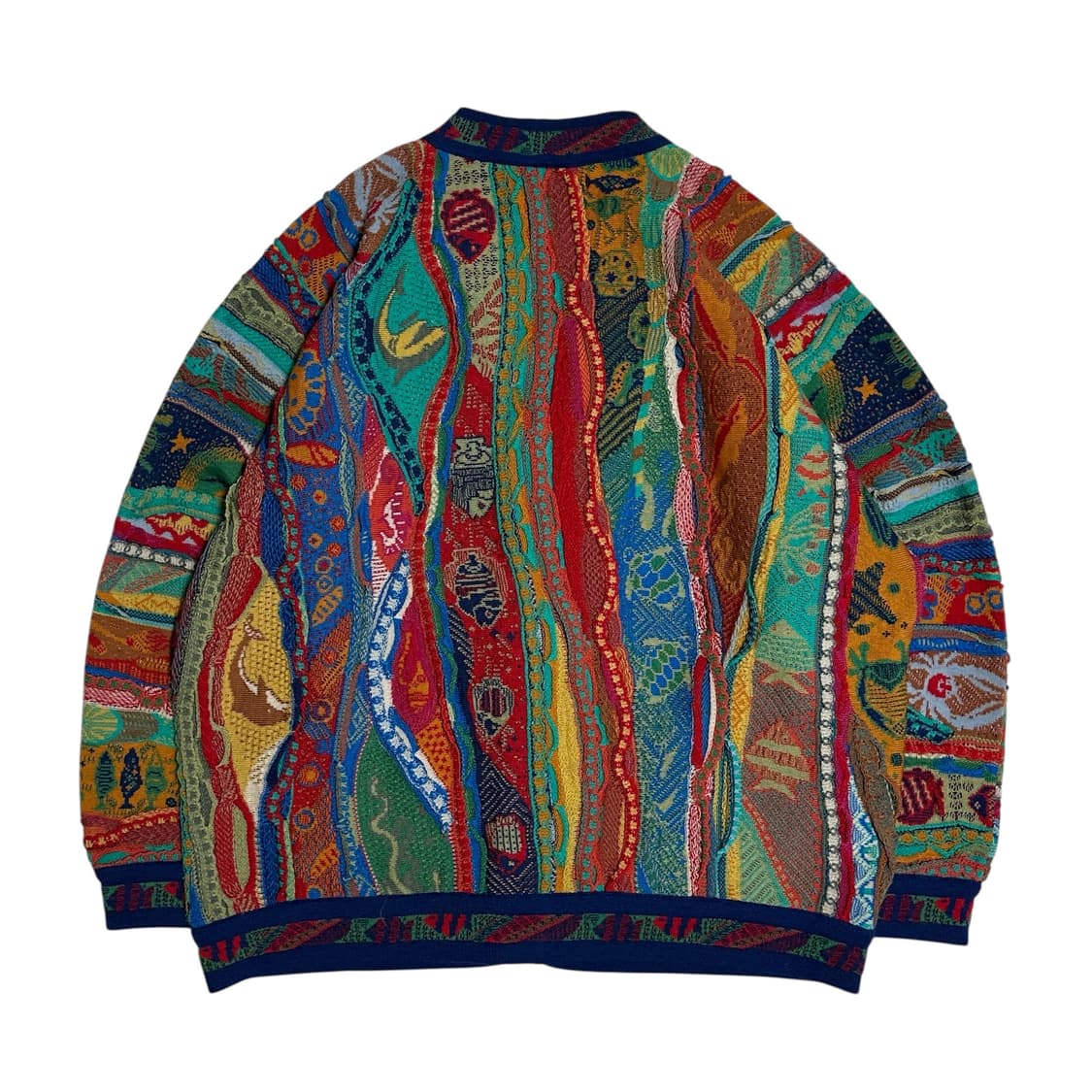 [M] 림노스 멀티컬러 피쉬 니트 가디건 상품이미지2