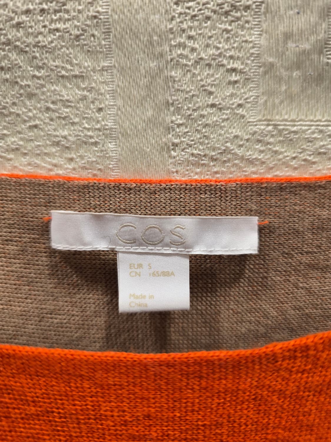 COS 코스 오렌지 보트넥 니트 롱티셔츠 S 상품이미지6
