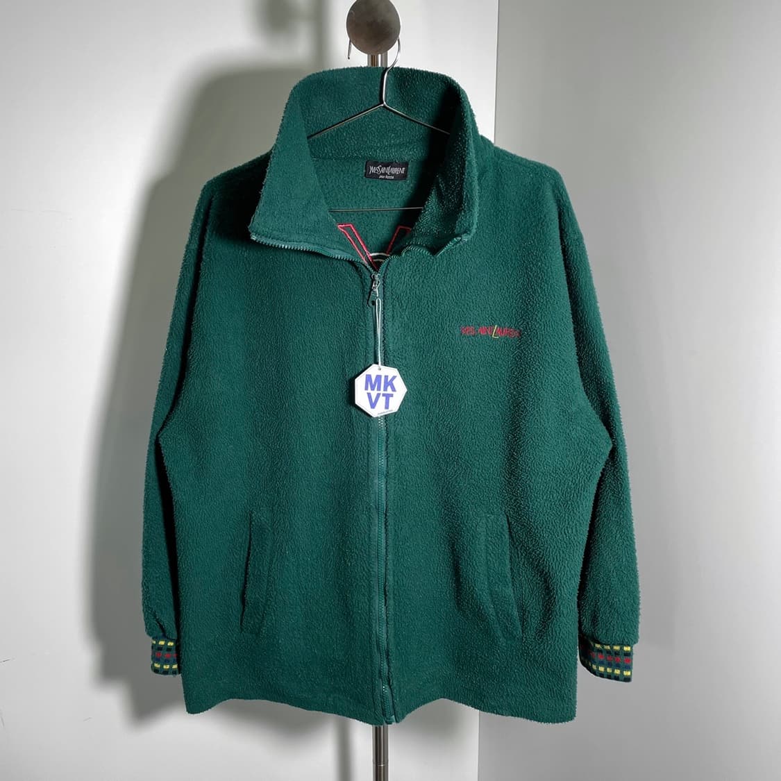 입생로랑 로고 자수 후리스 자켓 상품이미지2