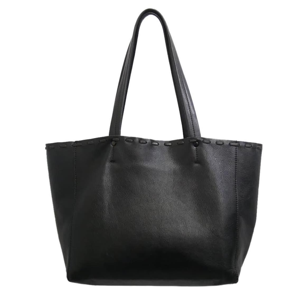 요지 야마모토  FEMME 소가죽 토트백 블랙 상품이미지2