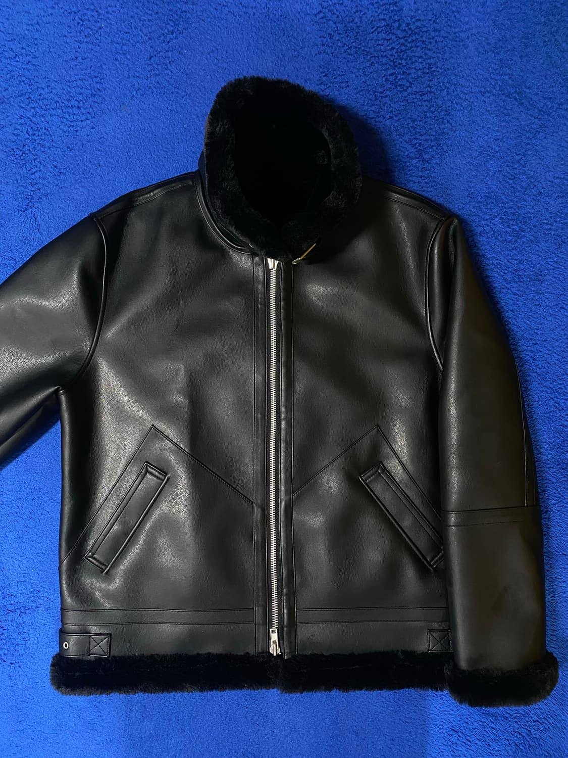 DoffJason 도프제이슨 솔리드 무톤 자켓 퍼 무스탕 L 상품이미지2