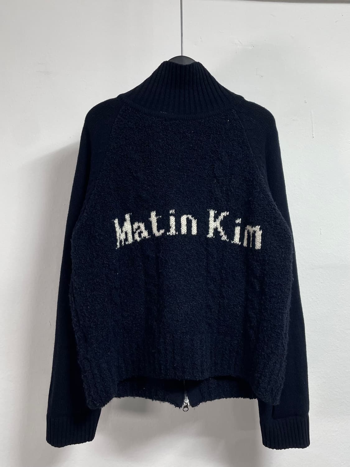  마뗑킴 빅로고 투웨이 울 니트집업 (on.388)   상품이미지1