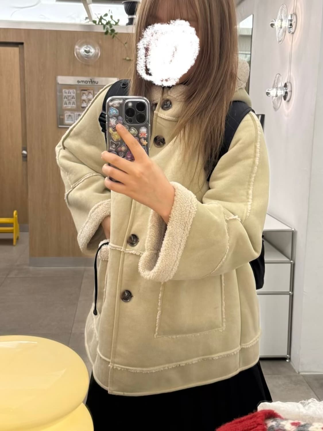 르샵 후드 무스탕 상품이미지3