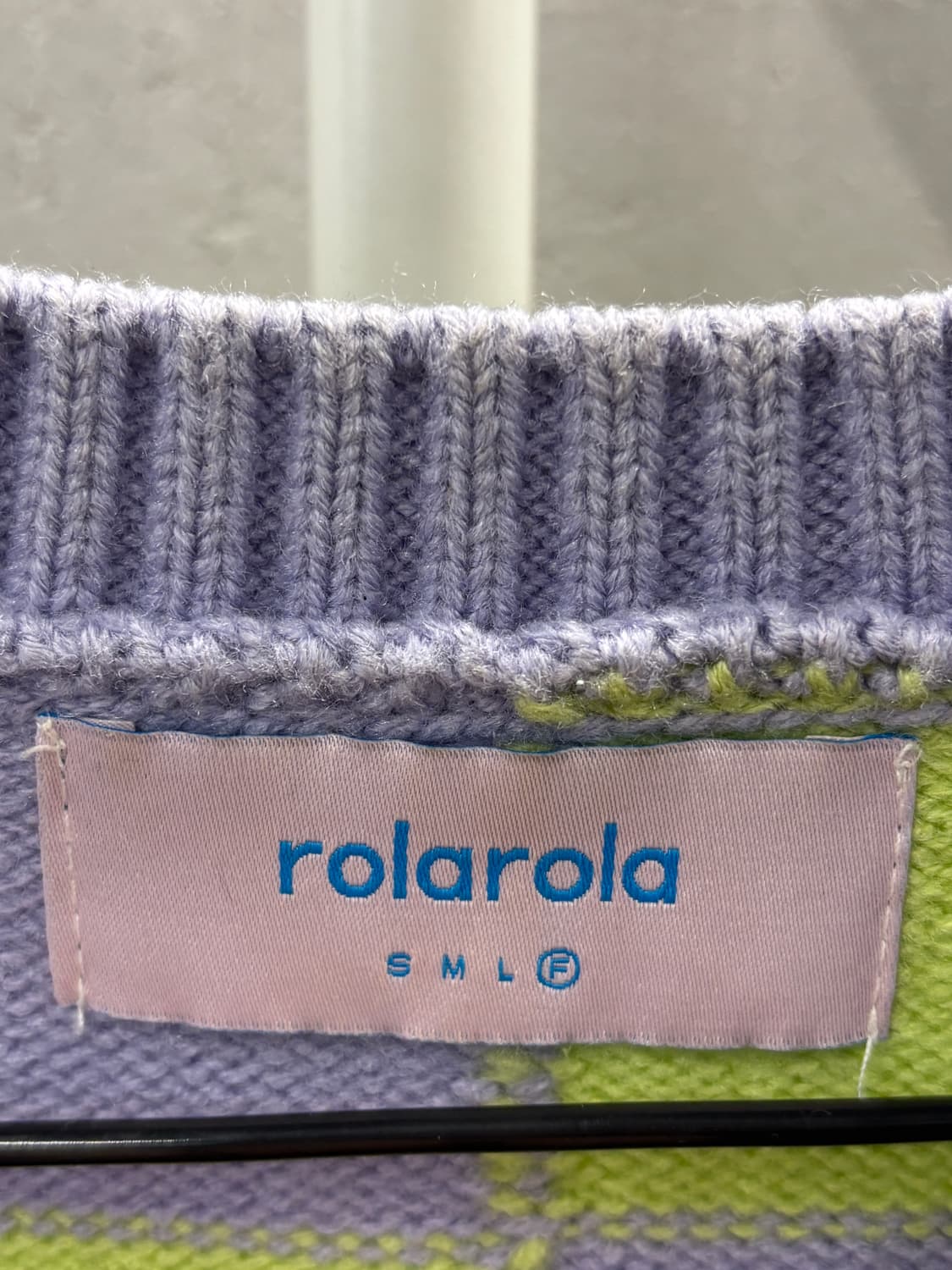 로라로라 체크 니트 조끼 FREE 상품이미지4