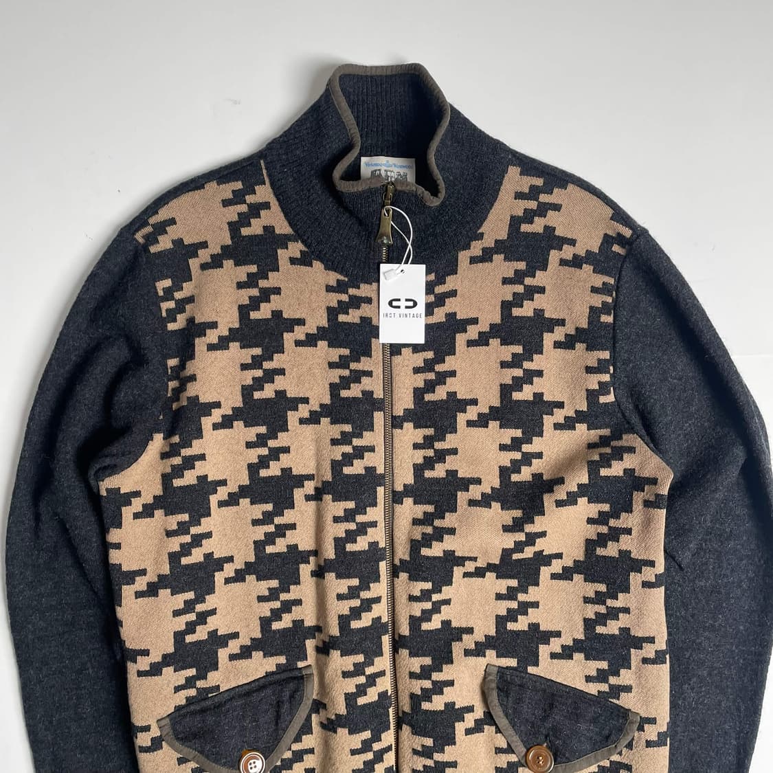 Vivienne westwood man 하운드투스 체크 집업 자켓 상품이미지2