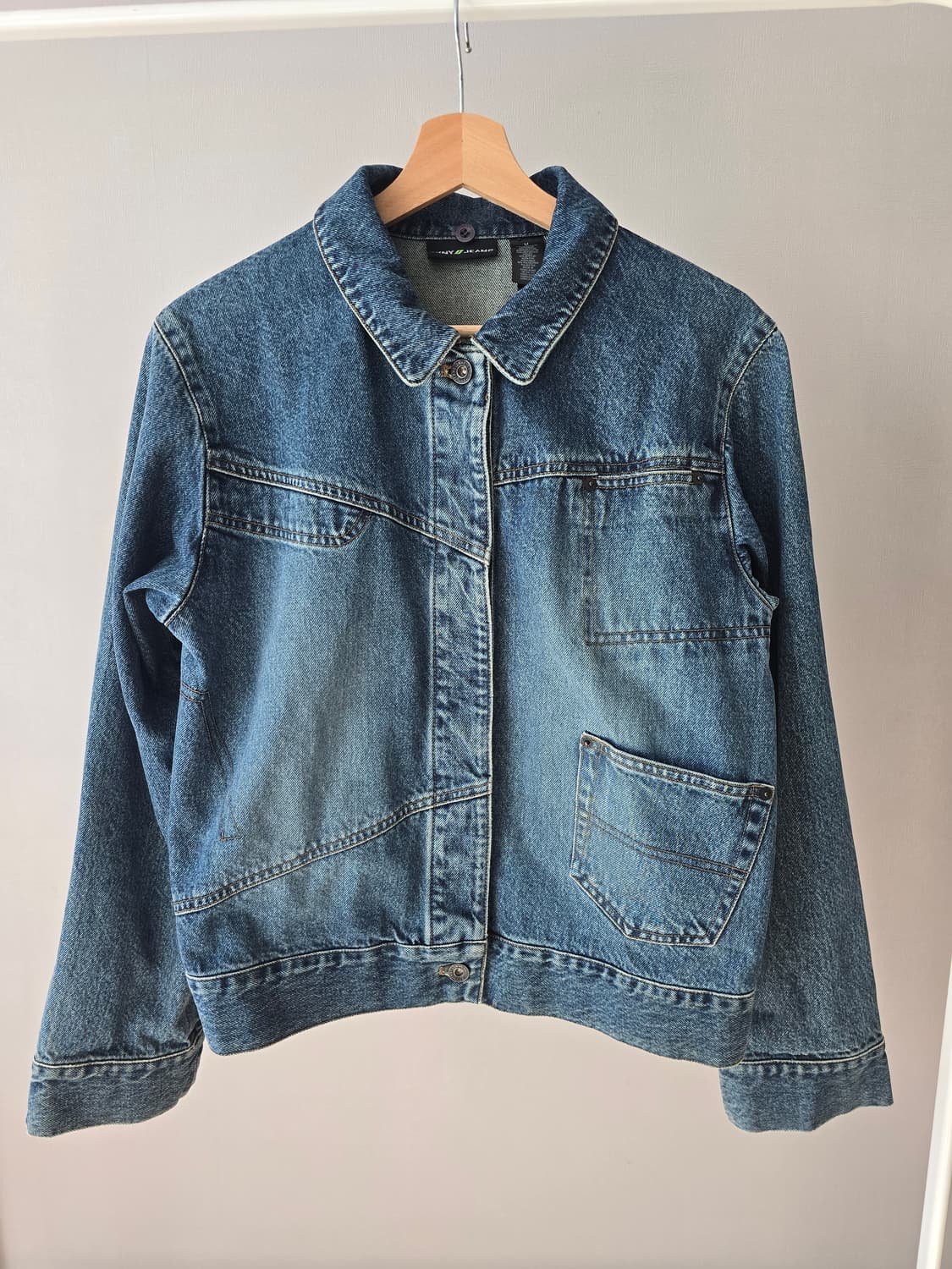 DKNY JEANS 데님 양털카라 자켓 (M) 상품이미지5