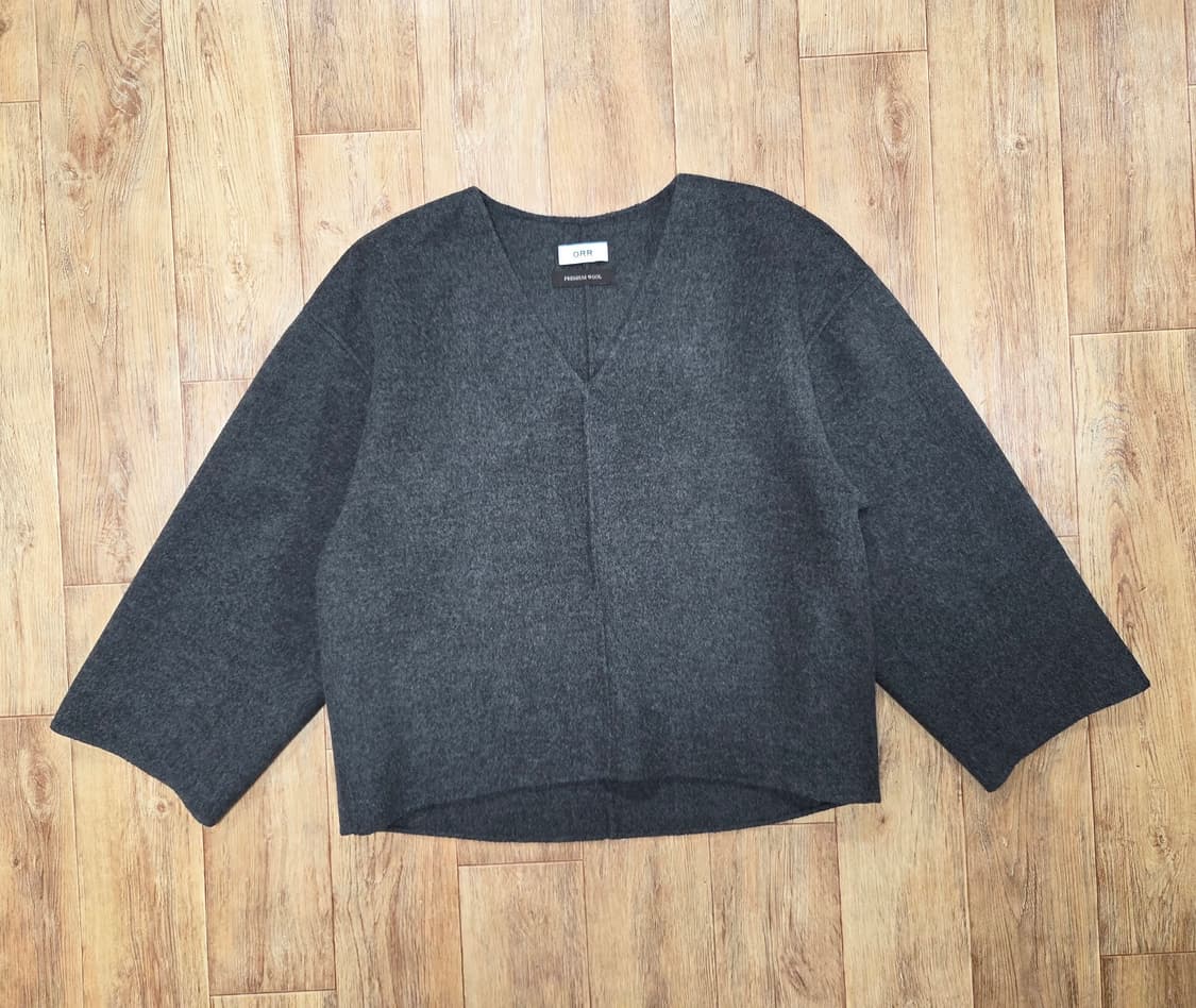 오르(ORR) V넥 프리미엄 울 탑 프리사이즈 새상품 상품이미지1