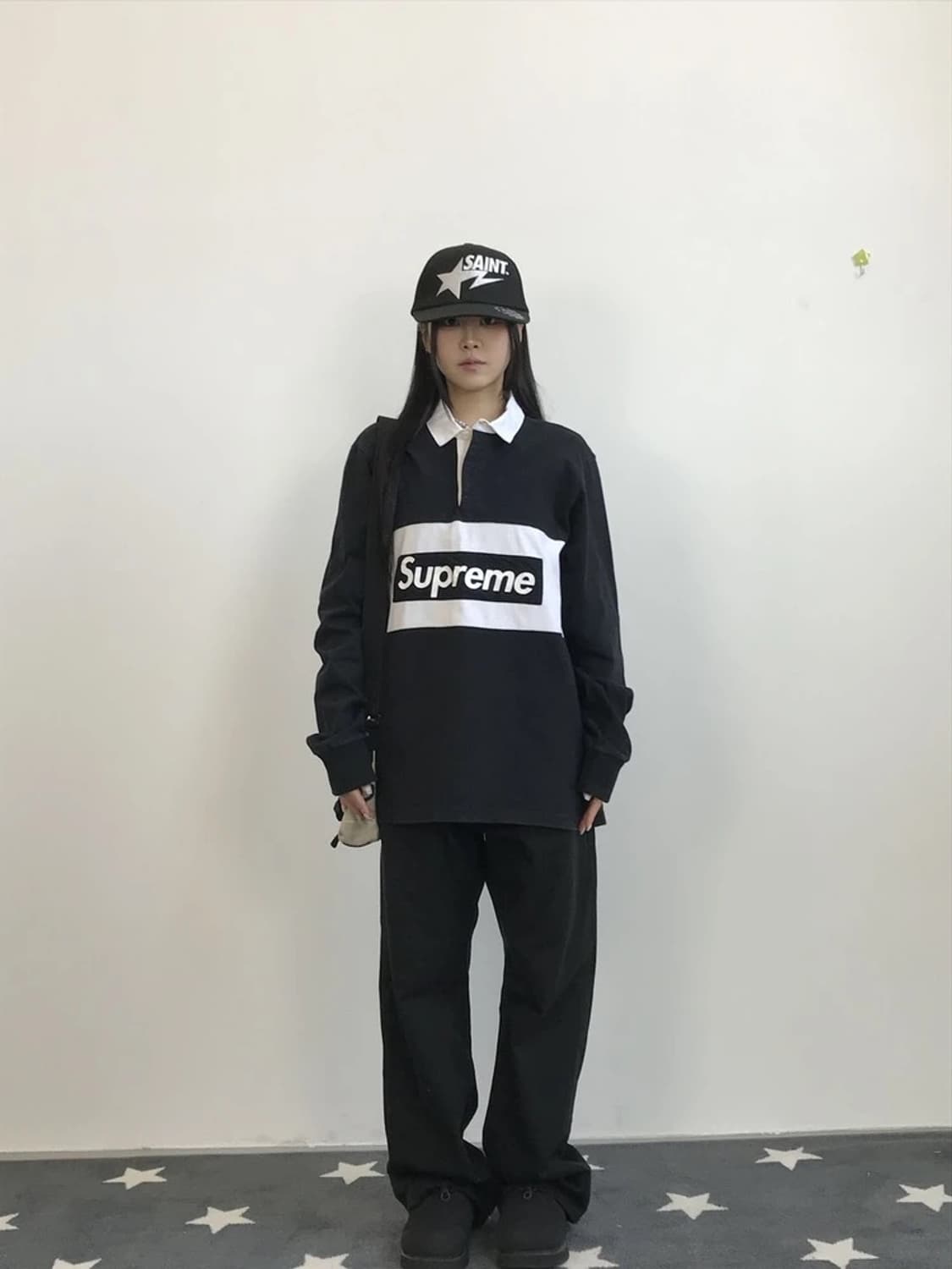 Supreme FW15 Chest Stripe Rugby Shirt 상품이미지1